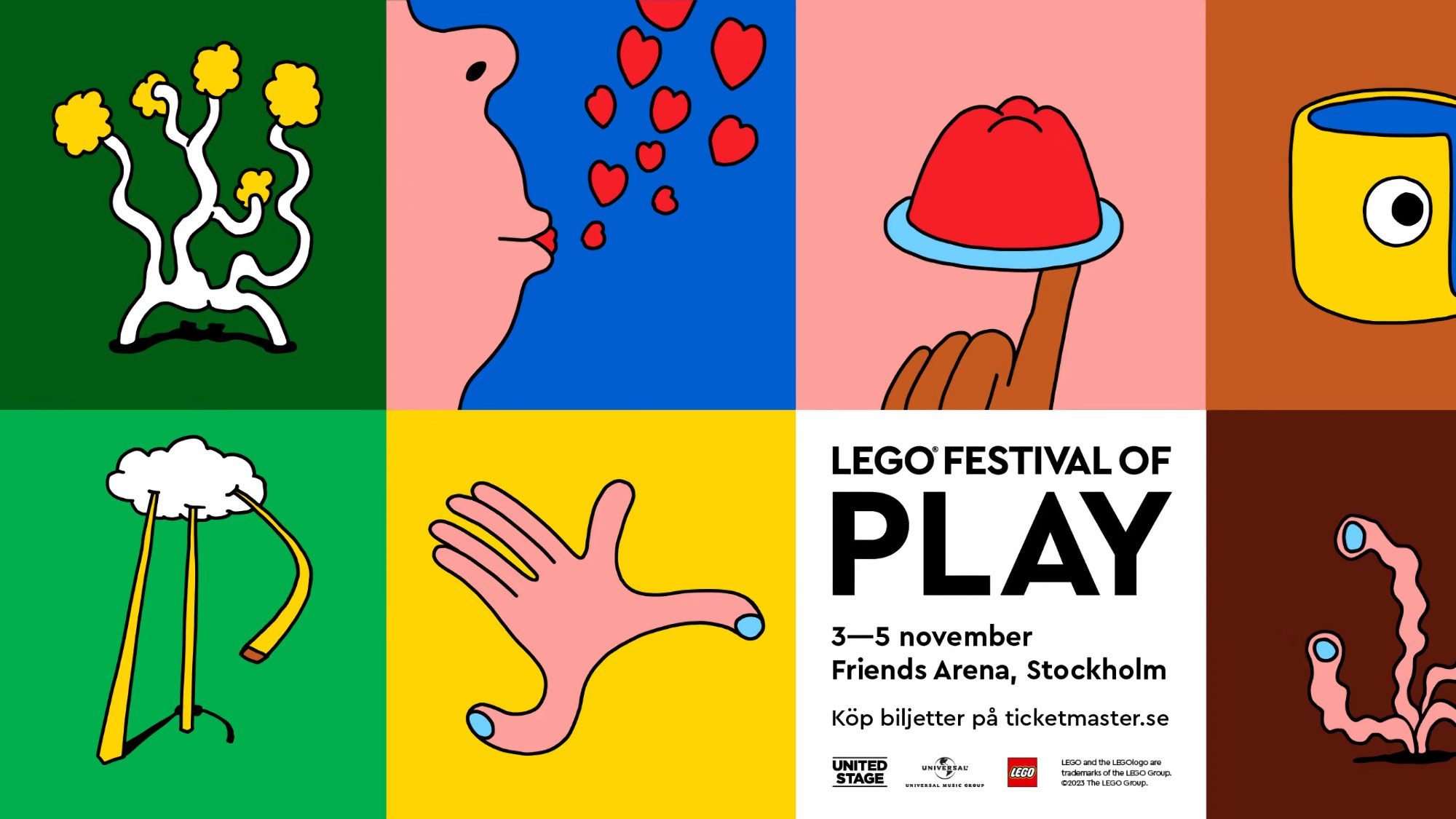 Legofestival kommer till Stockholm i höst. LEGO Festival of Play