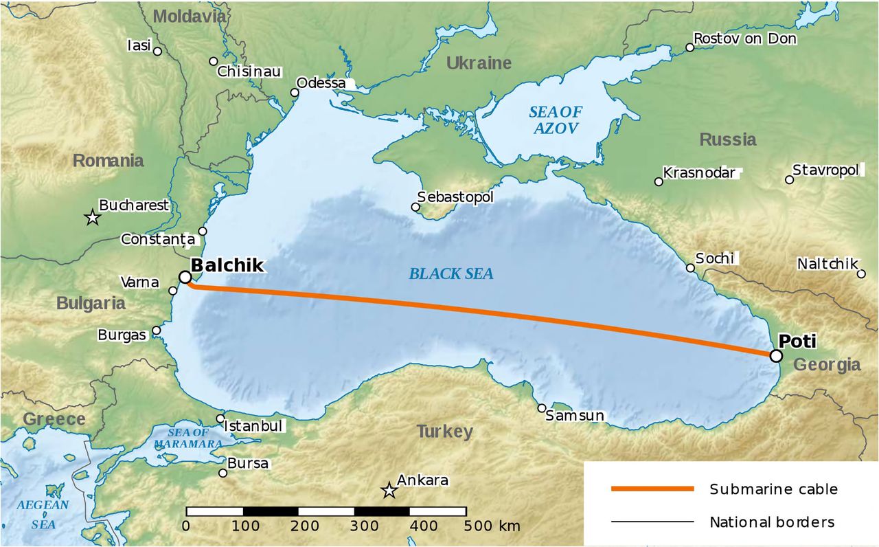 EU vill lägga kabel mellan Europa och Georgien
