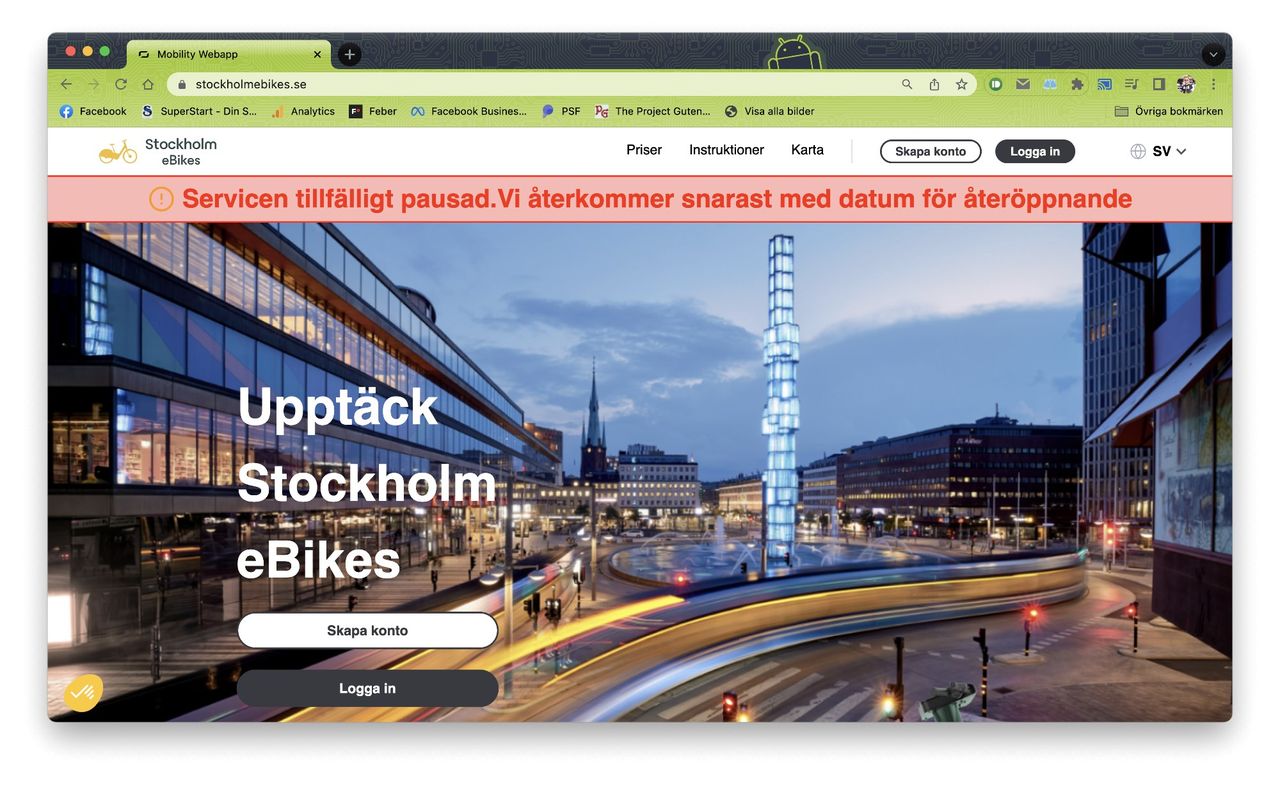 Stockholm stad säger hejdå till Citybike