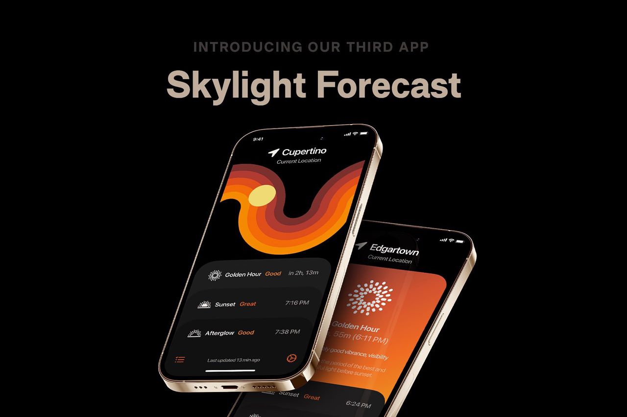 Håll koll på kvällsljuset med Skylight Forecast