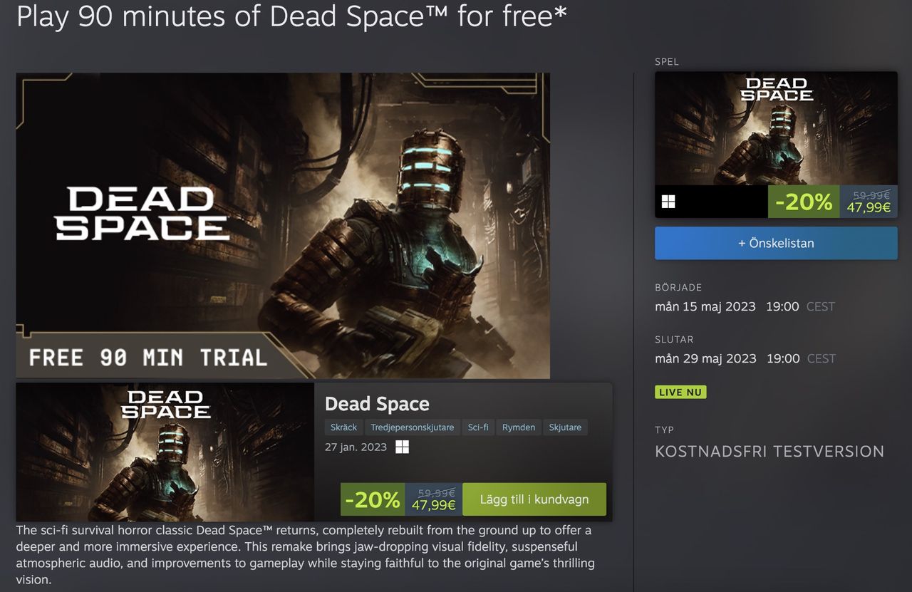 Try games on Steam for free now