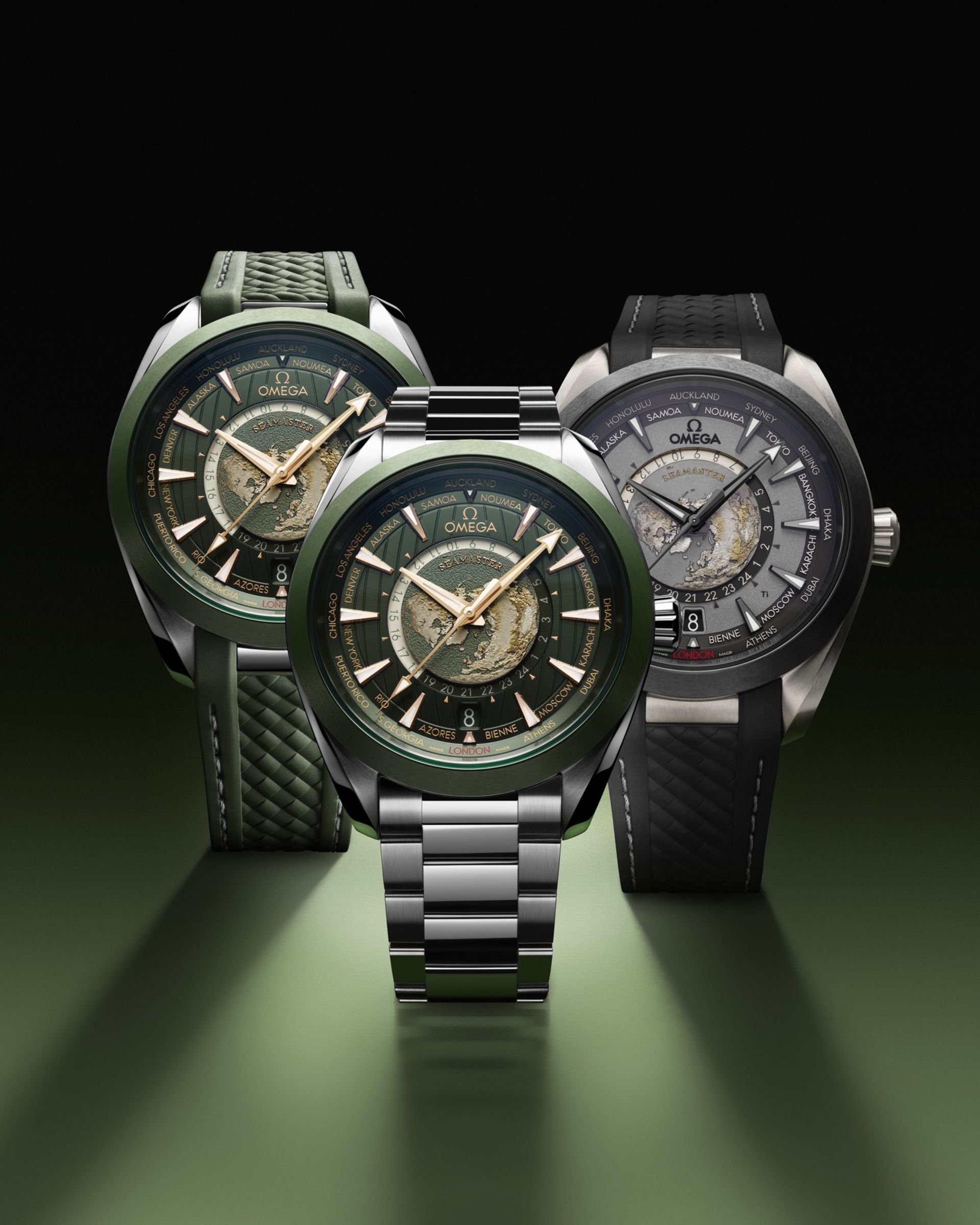 Nya omega Seamaster Aqua Terra Worldtimer