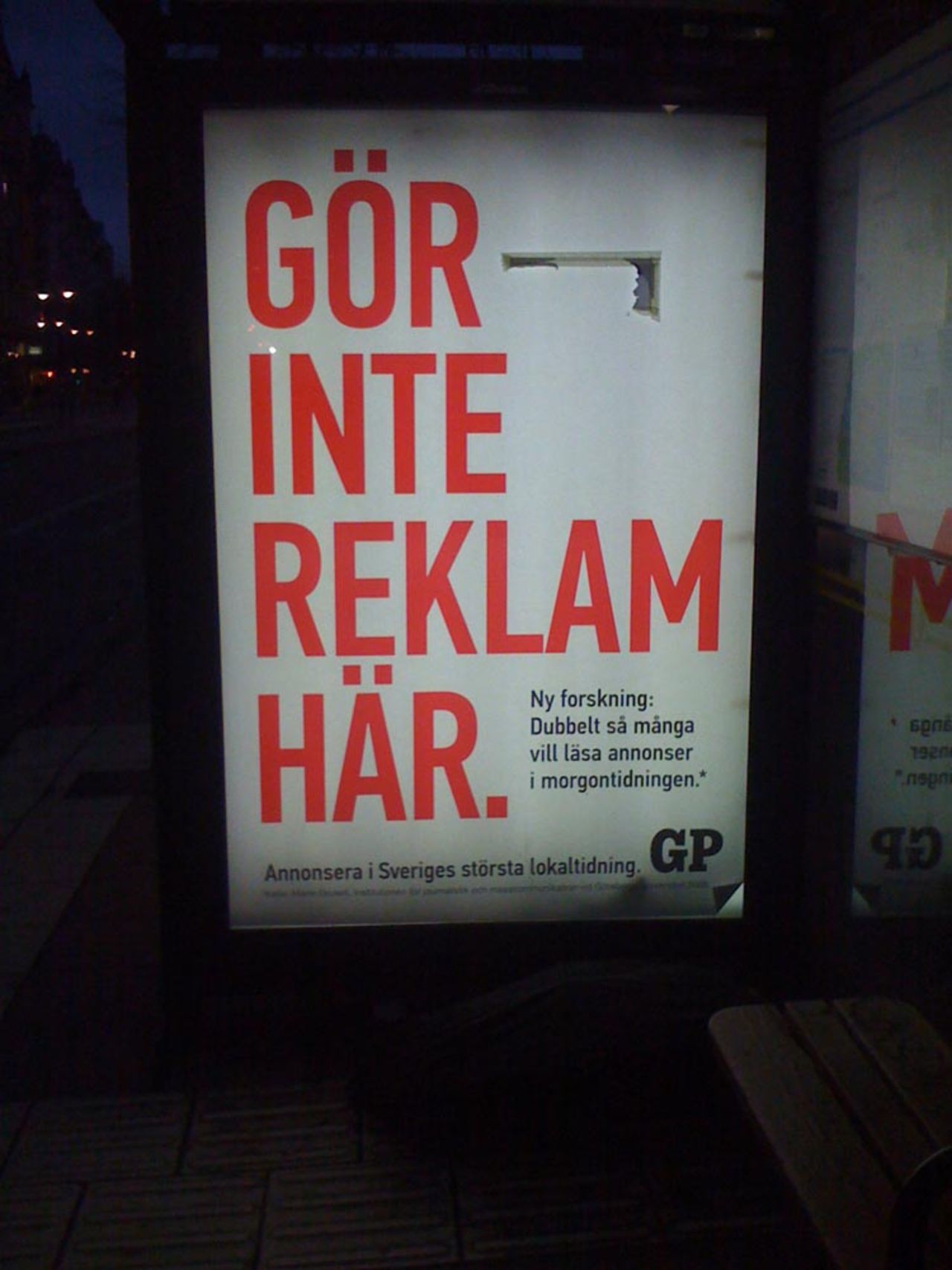 Gör inte reklam här!