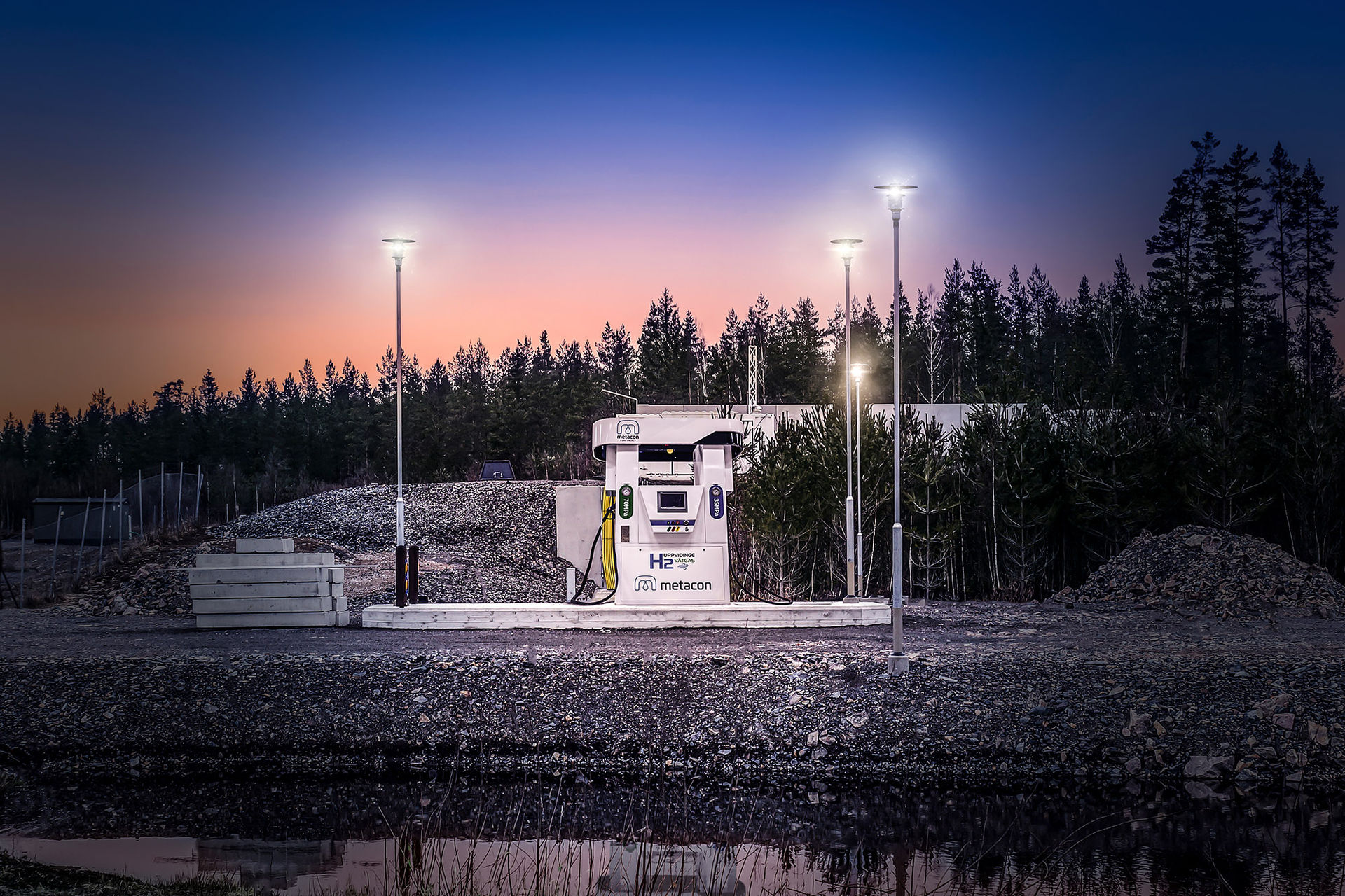 Snart öppnar Sveriges första vindkrafts-drivna vätgasstation