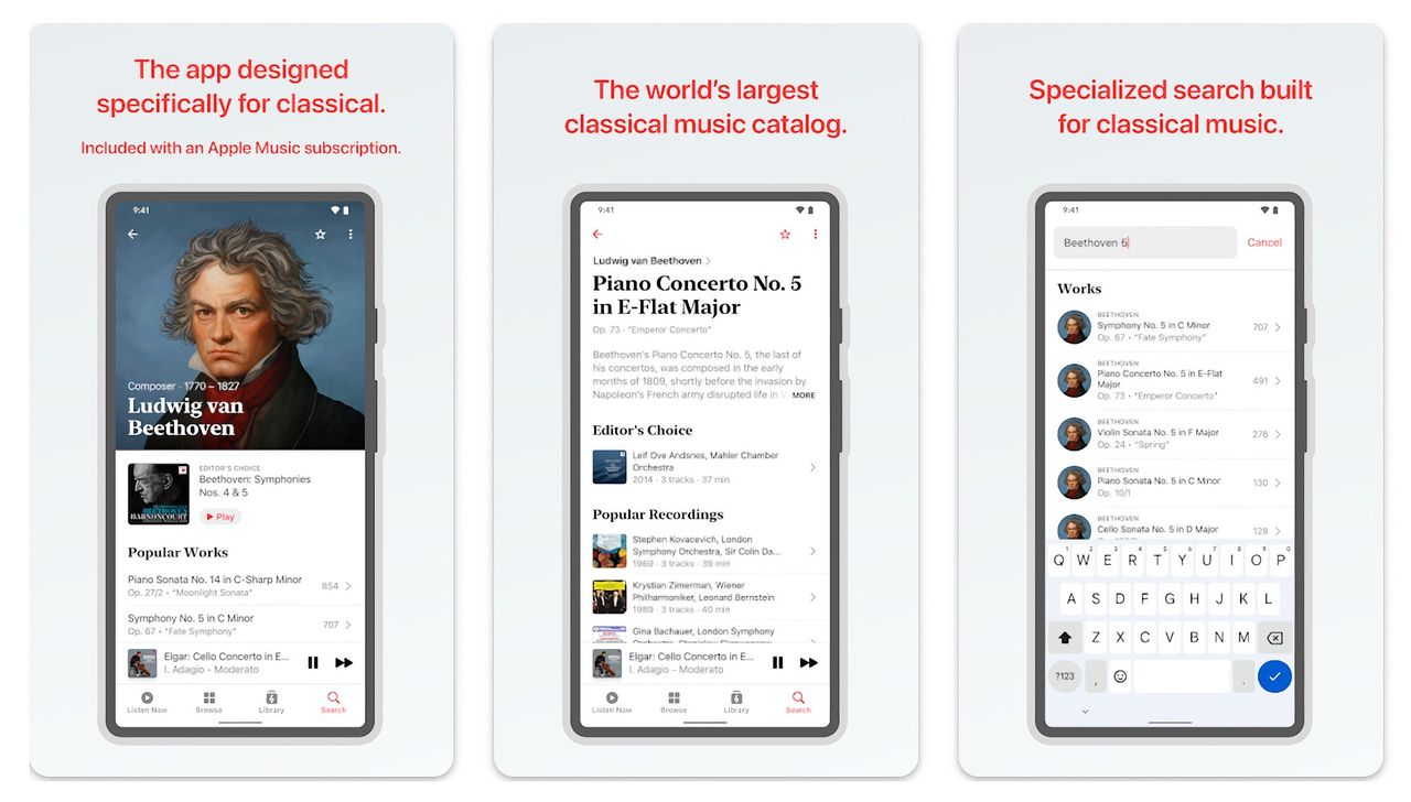 Apple Music Classical släpps för Android