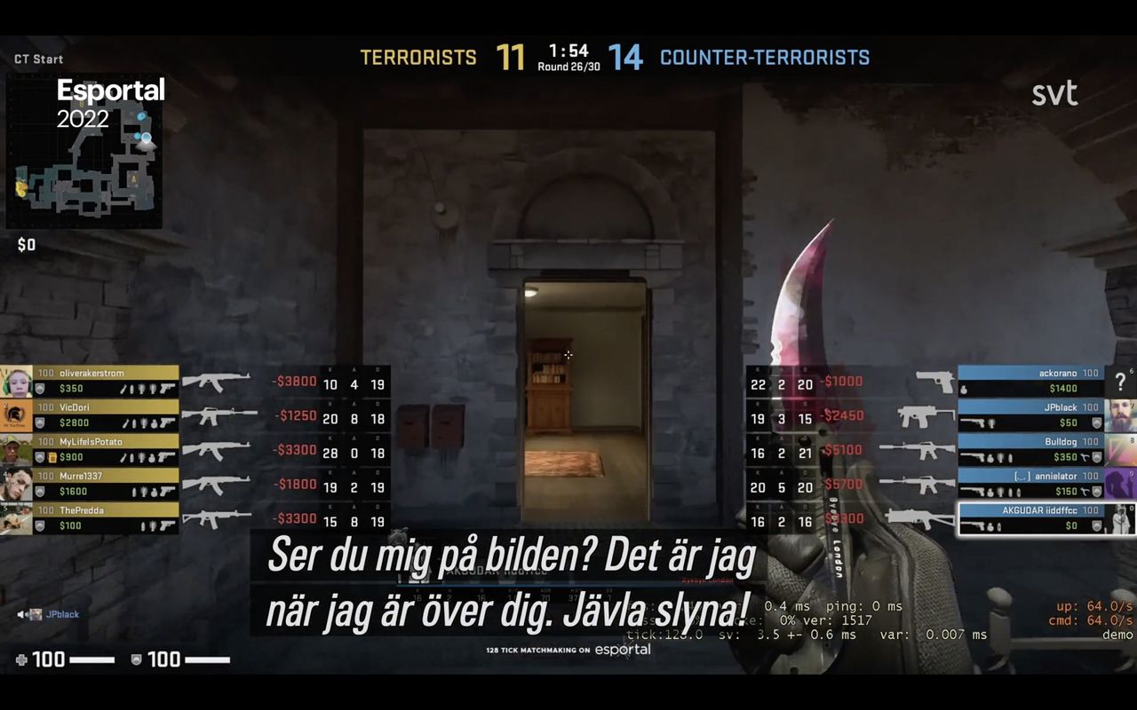 SVT Play visar program om hot mot kvinnliga spelare