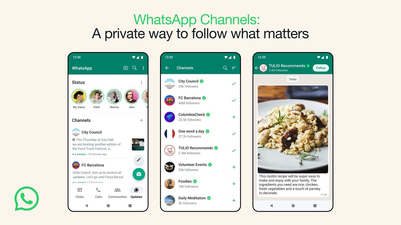 WhatsApp visar upp Channels