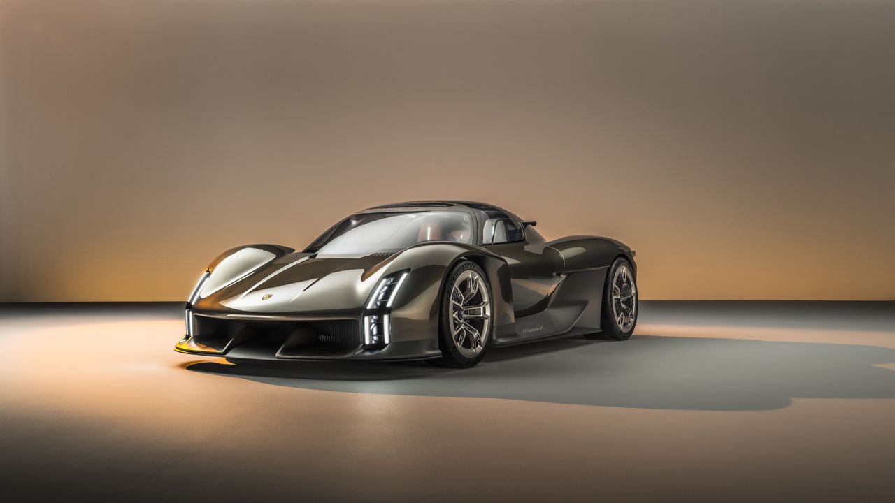 Porsche visar eldrivna hyperbilen Mission X