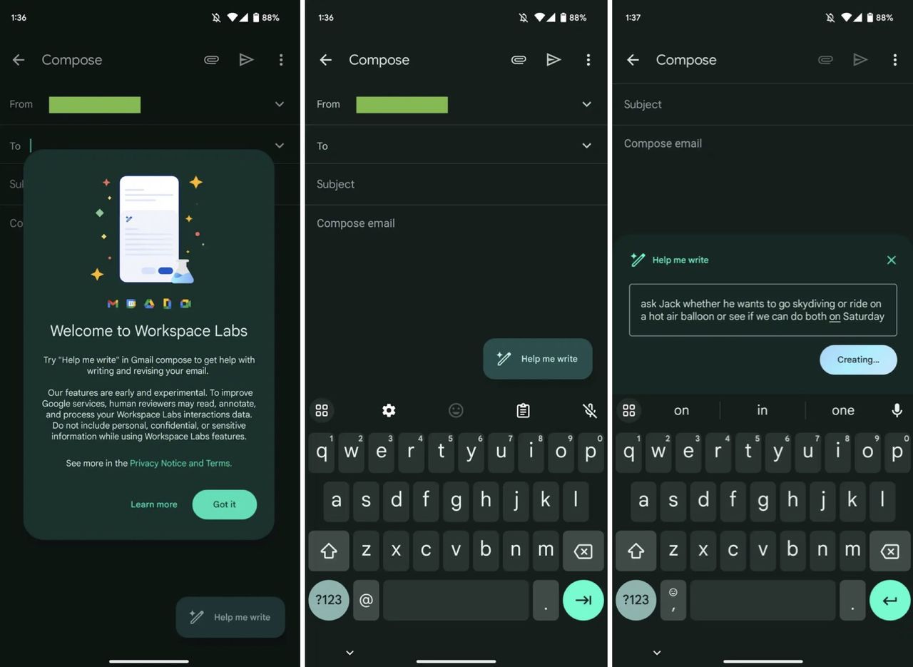 Låt Google skriva mejl åt dig med AI