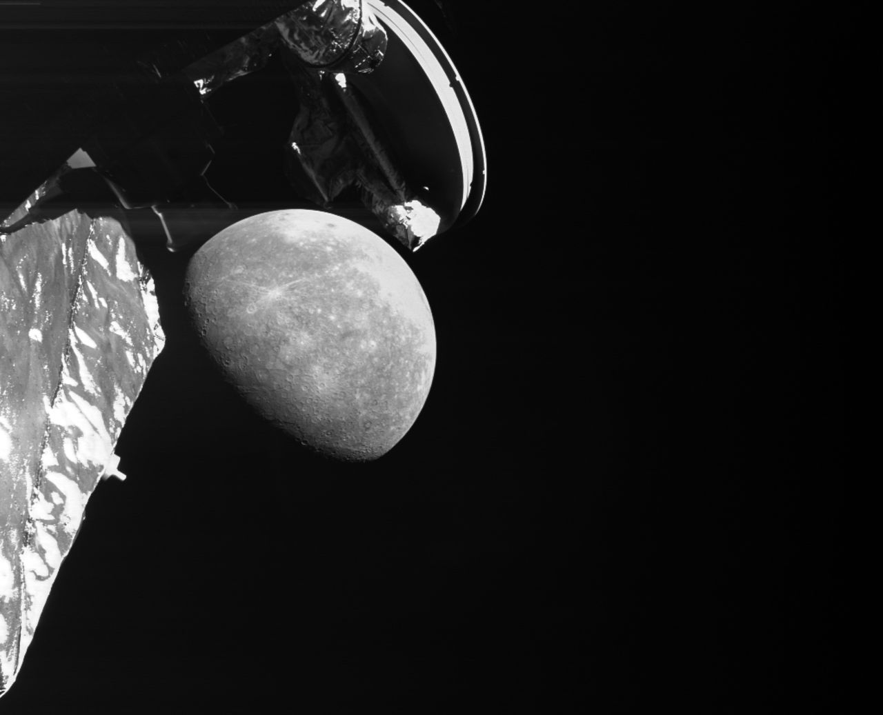 BepiColombo skickar hem nya bilder på Merkurius