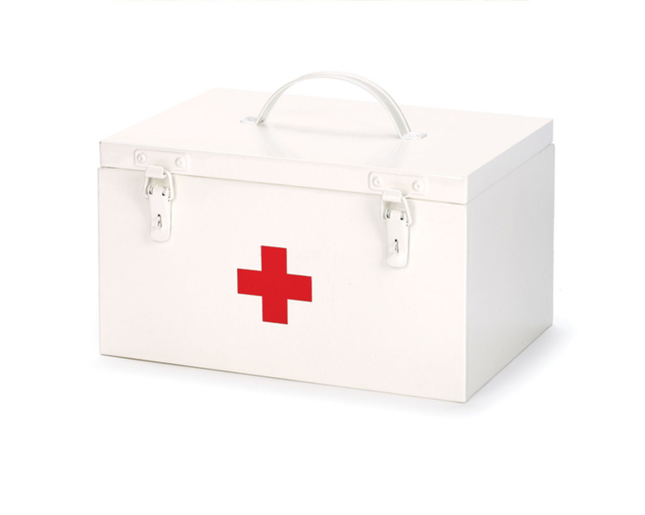 Första hjälpen-box i emaljerad plåt