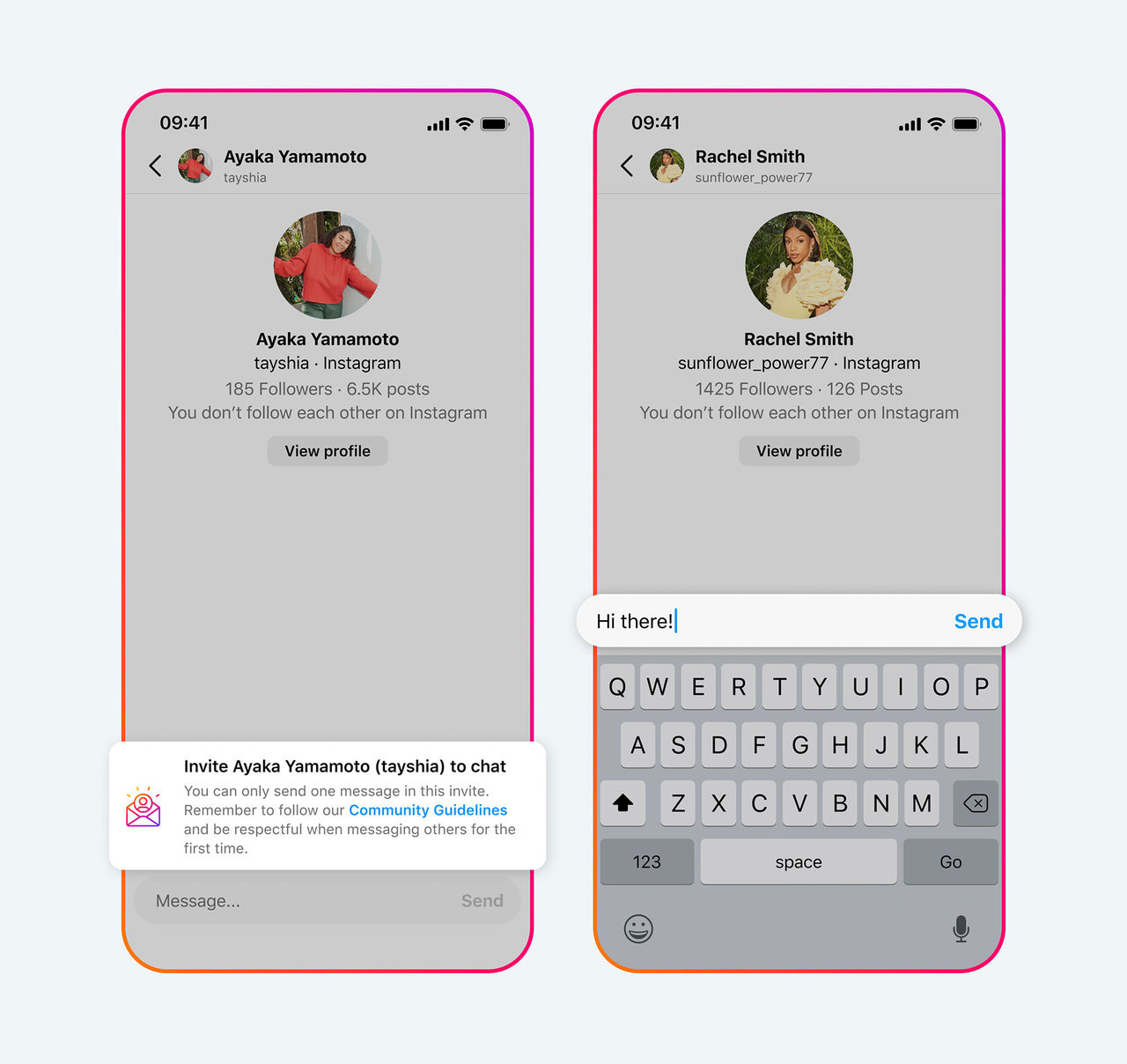 Svårare att skicka meddelande till okända
