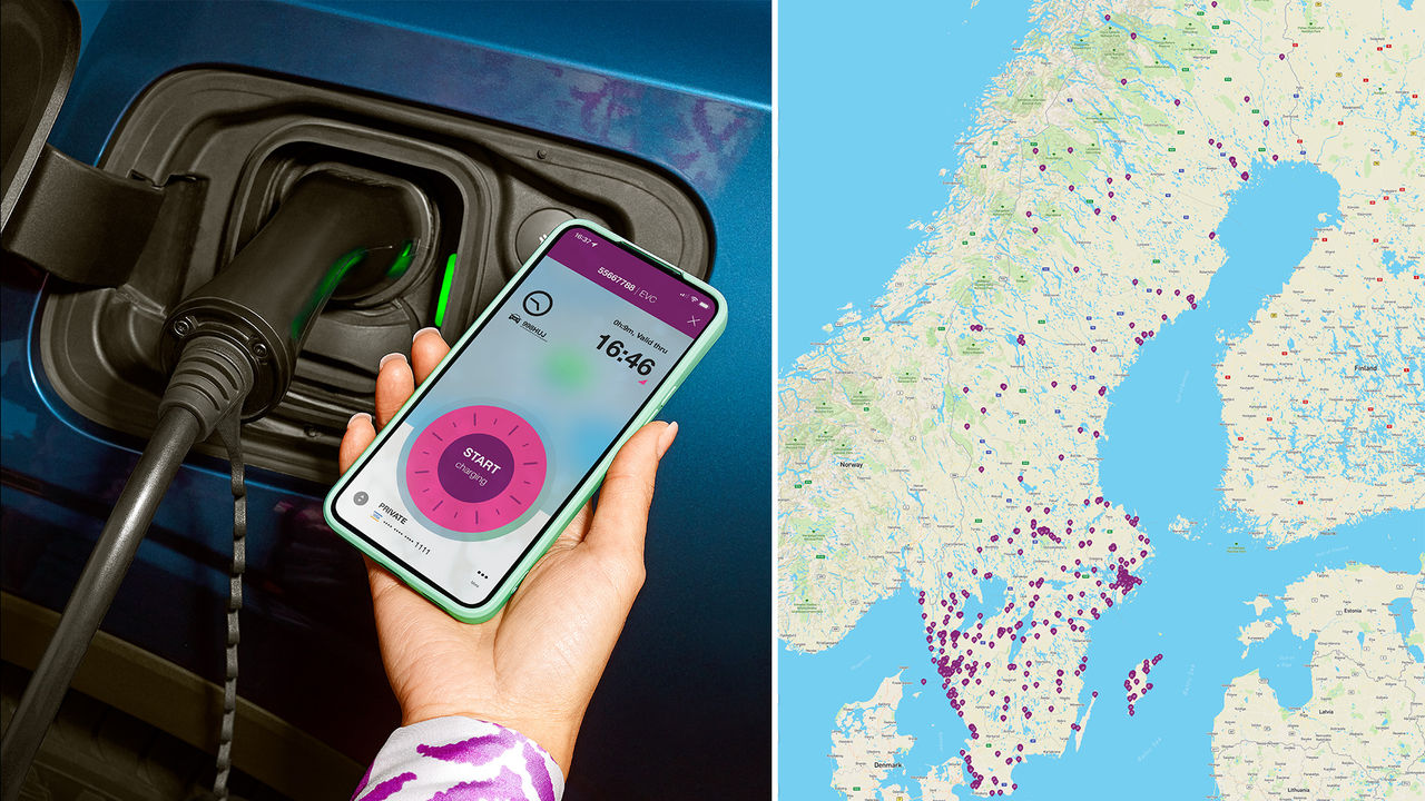 Nu går det att ladda hos Incharge med Easypark-appen