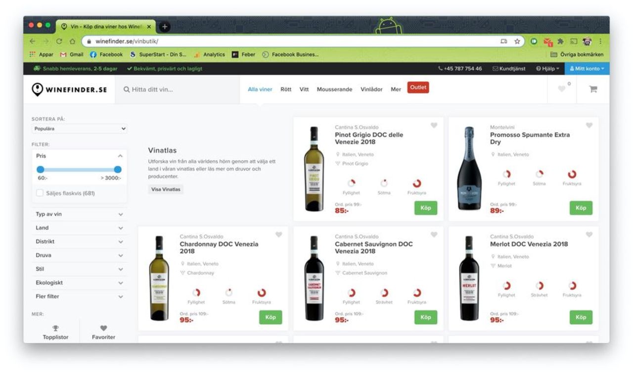 Systembolaget förlorar mot Winefinder i HD
