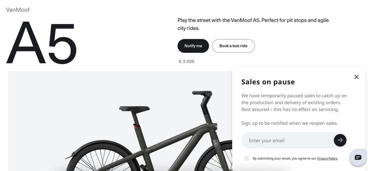 Håller VanMoof på att gå i konkurs?