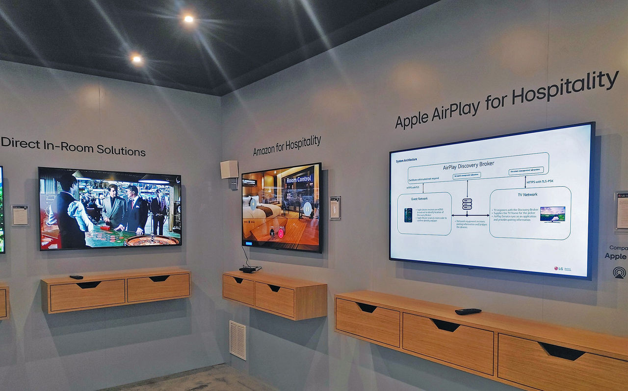 LG visar upp hotell-tv med Airplay