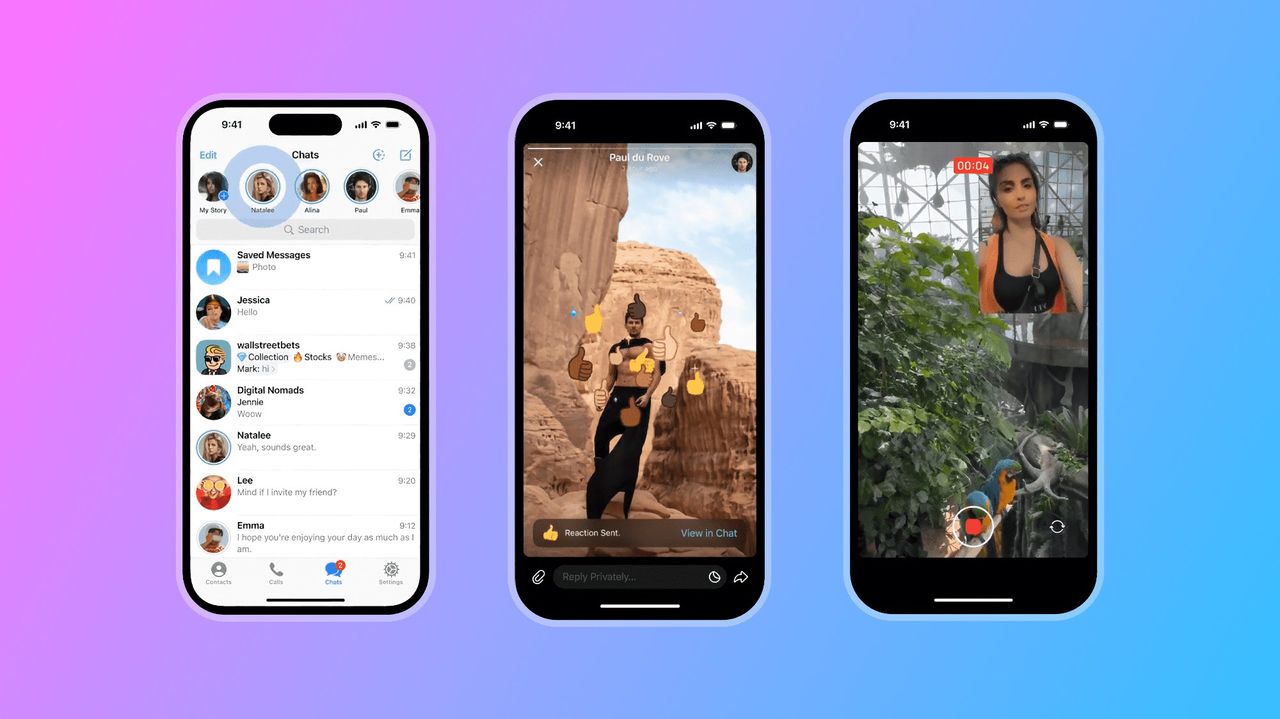 Nu kommer stories till Telegram