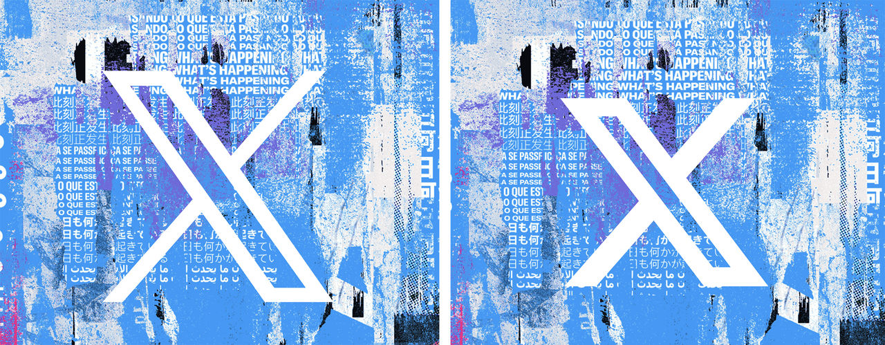 X logotyp blir fetare