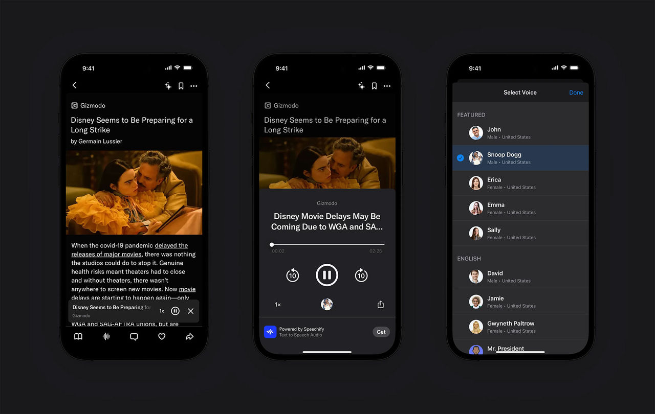 Låt Snoop läsa upp nyhetsartiklar