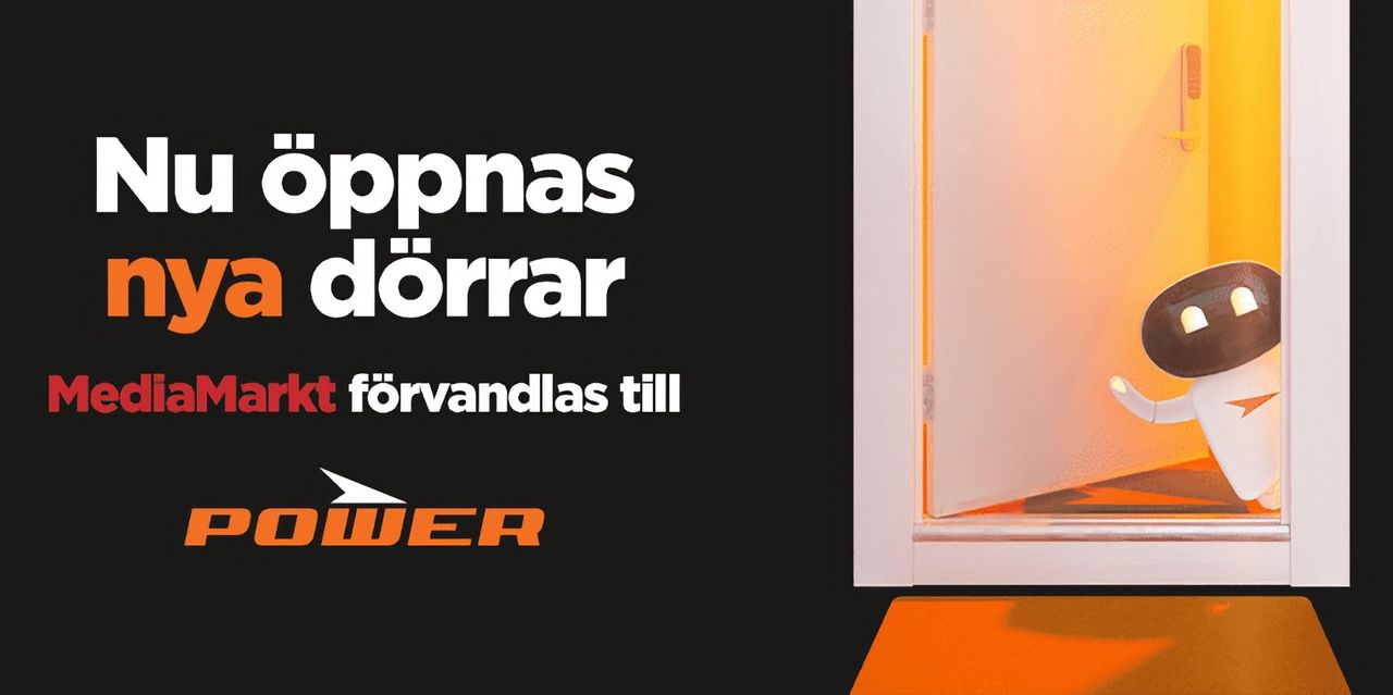 Imorgon byter MediaMarkt namn till Power 