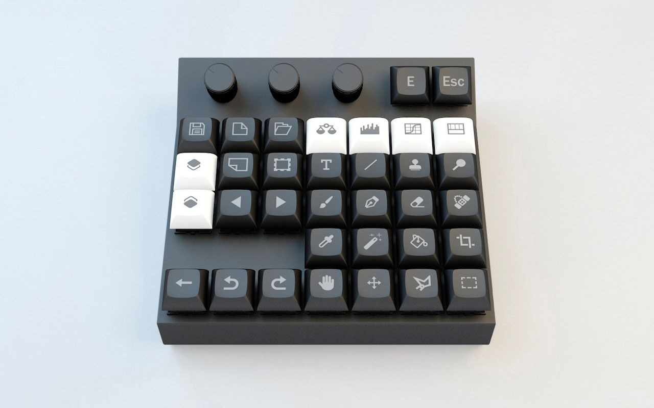 Stiliga tangentbord för Photoshop-älskaren