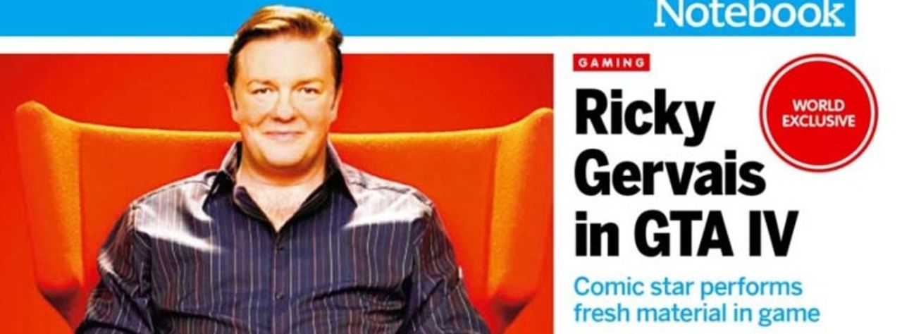 Ricky Gervais dyker upp i Grand Theft Auto IV