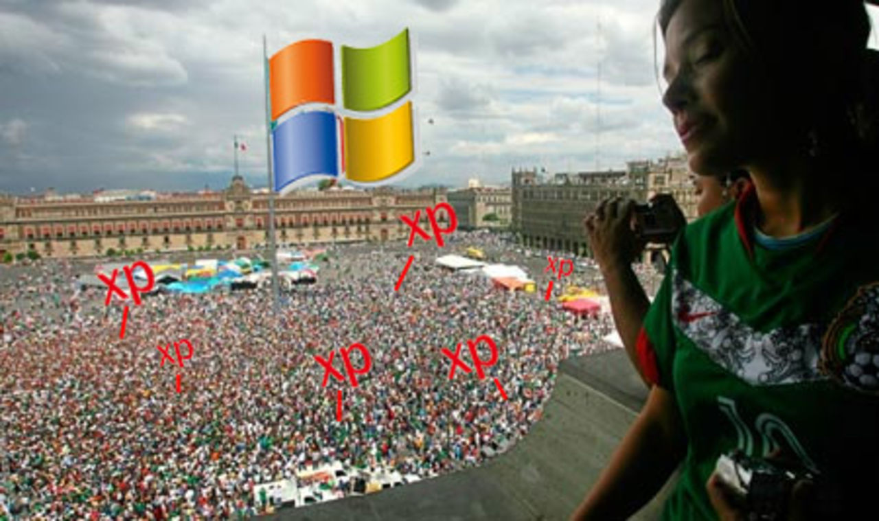 Windowsanhängare brinner också för sitt operativsystem