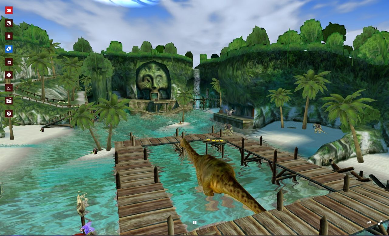 Digitalt 3D-museum med spelnivåer