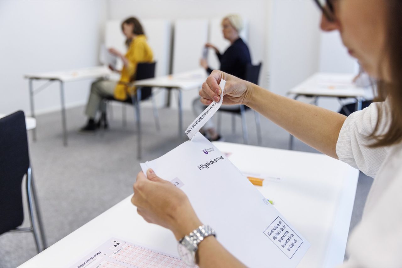 Utökade kontroller på högskoleprovet