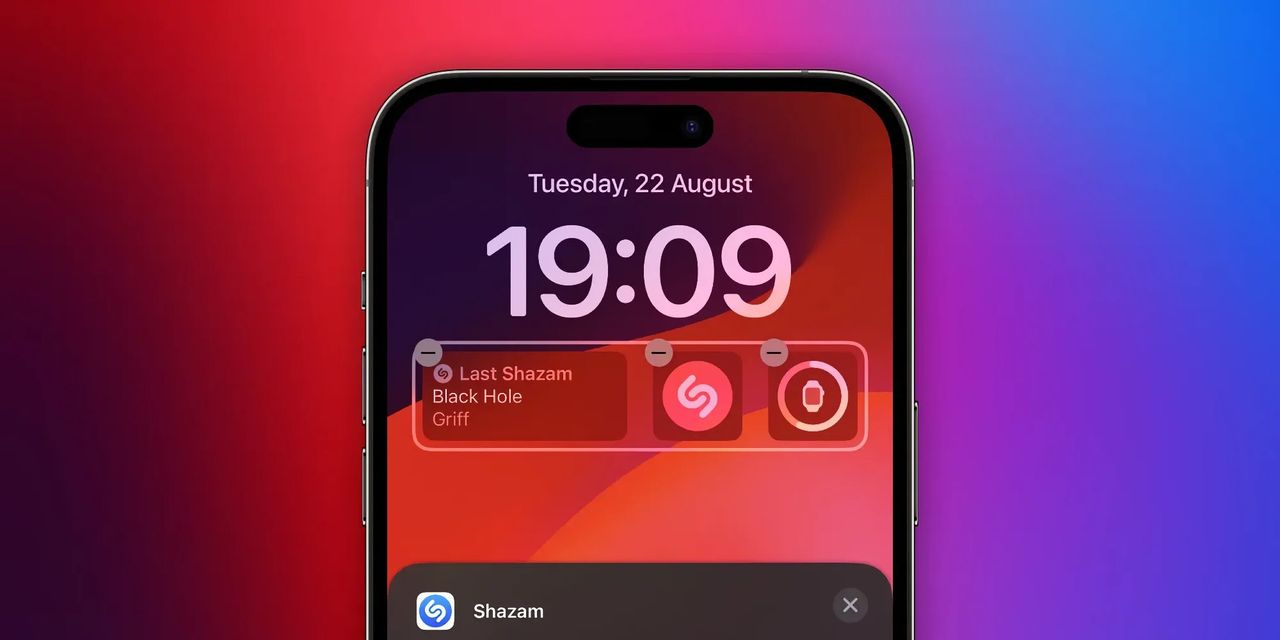 Shazam på iOS får nya låsskärms-widgets