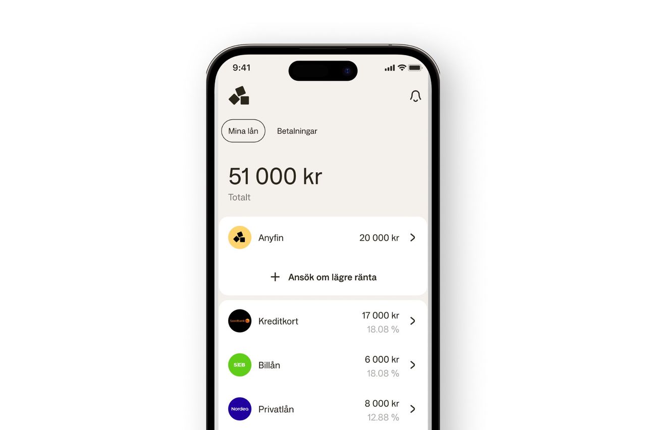 Ny översikt för alla dina lån