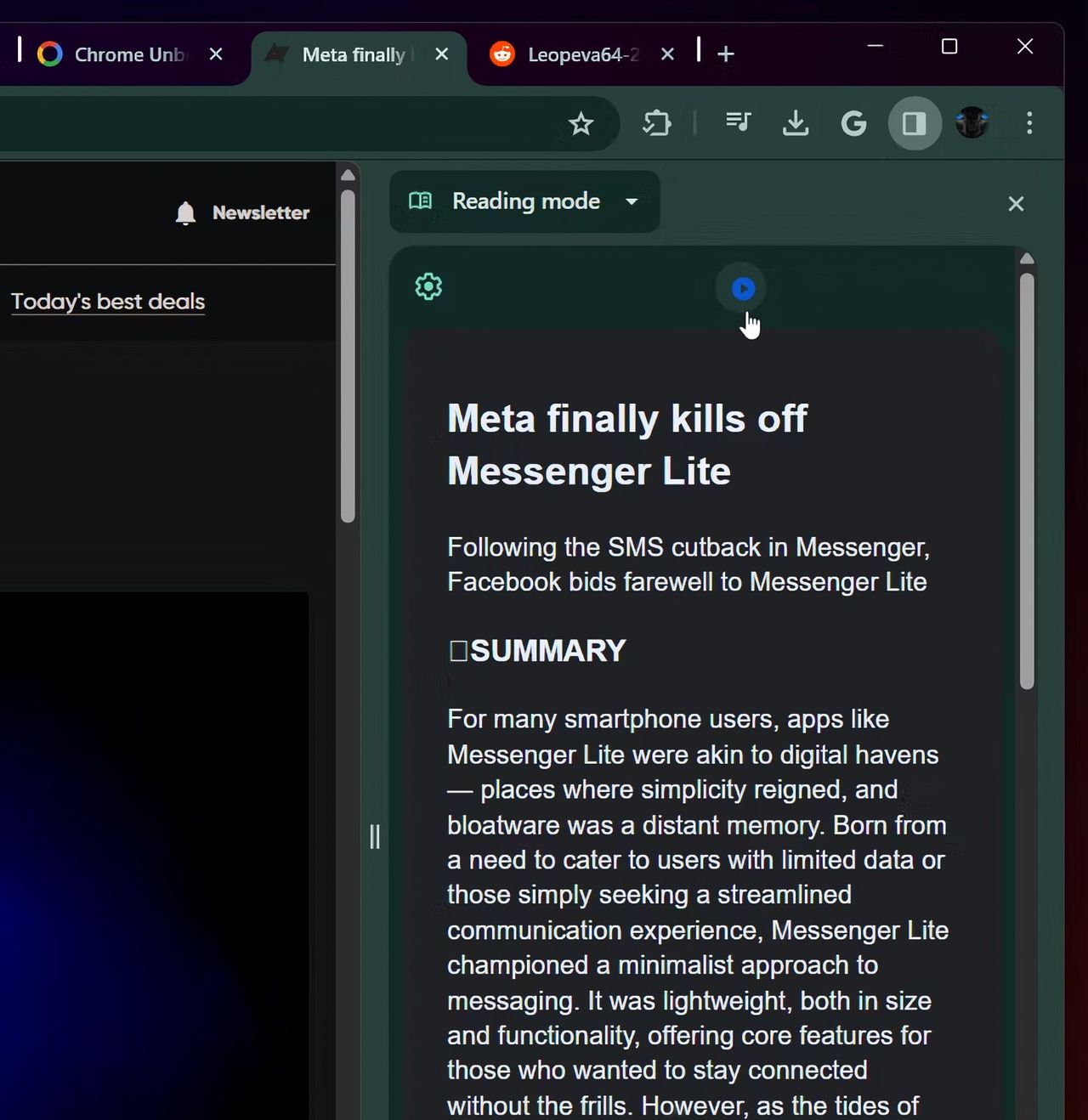 Chrome kanske snart kan läsa upp webbsidor för dig