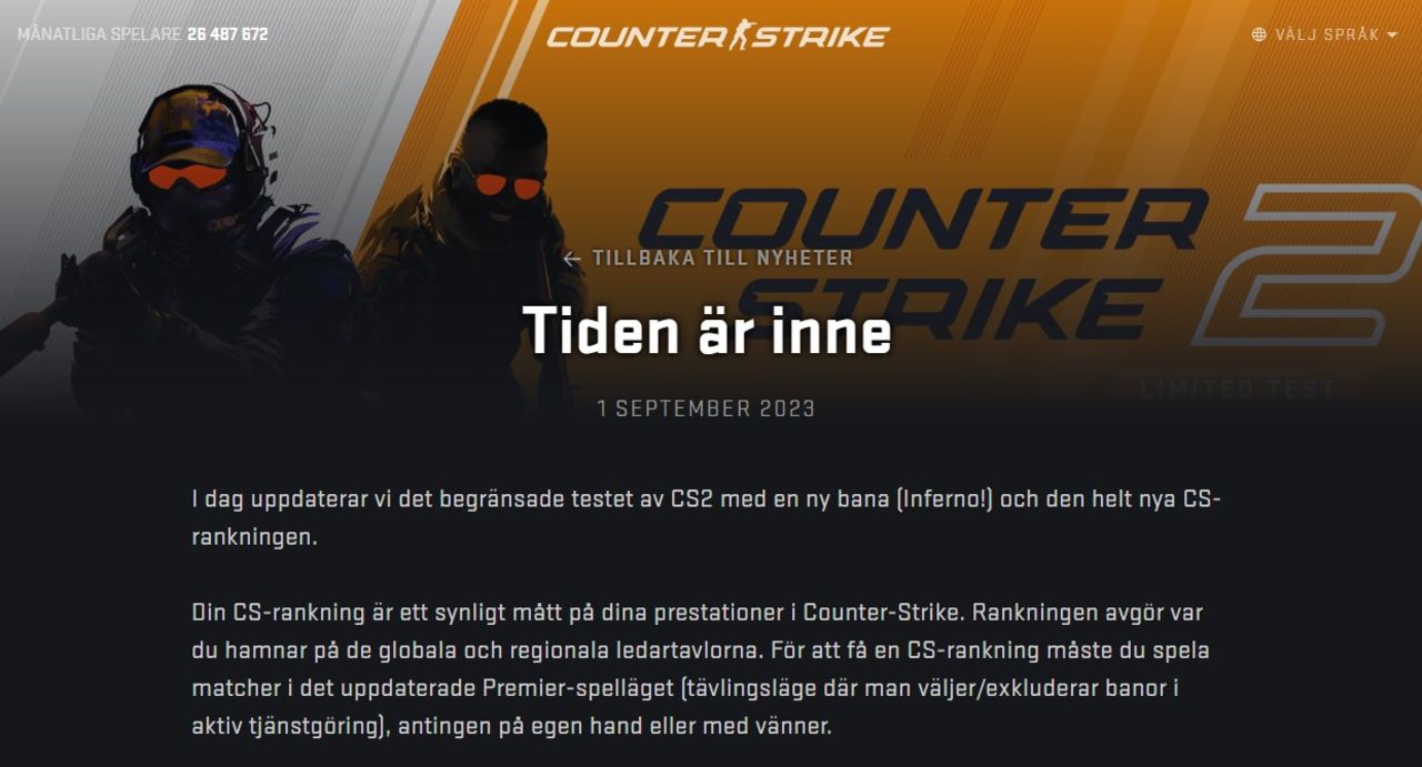 Valve utökar betan för Counter-Strike 2