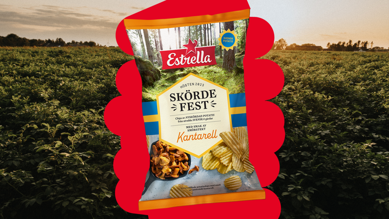 Estrella släpper chips med kantarell-smak