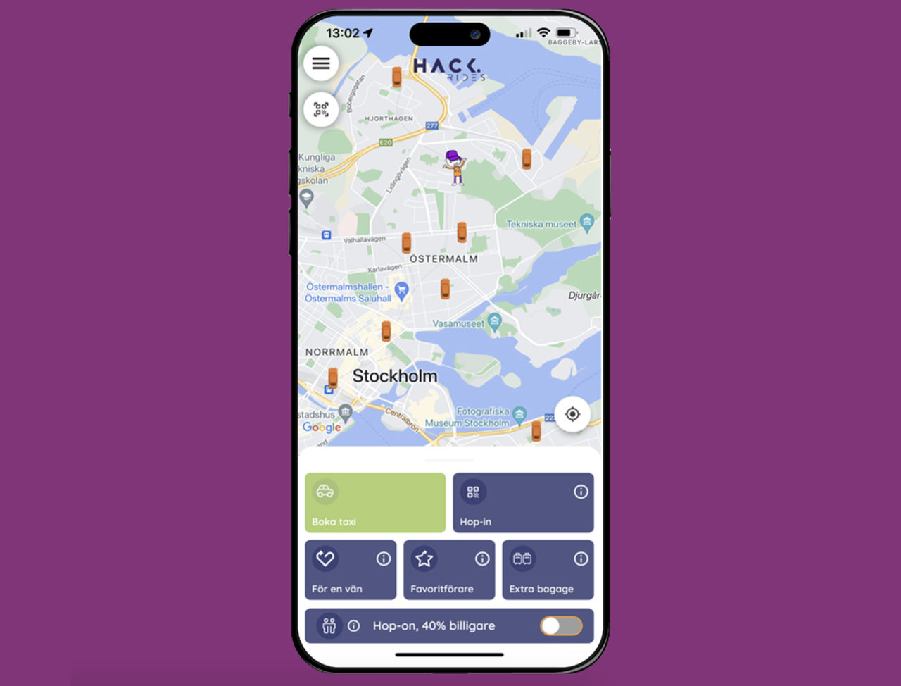 Taxitjänsten Hack Rides lanseras snart