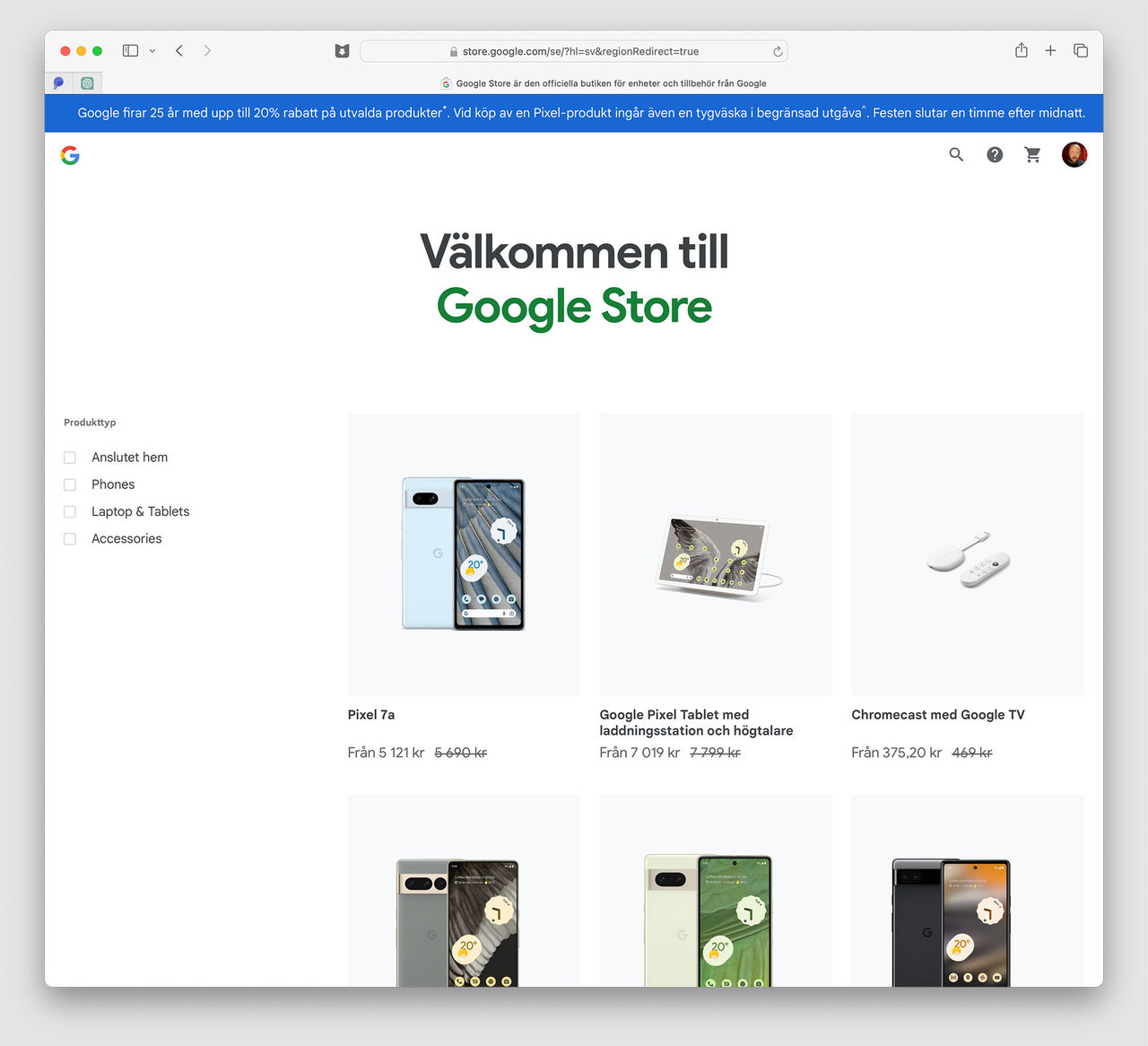 Google firar med lite bra priser