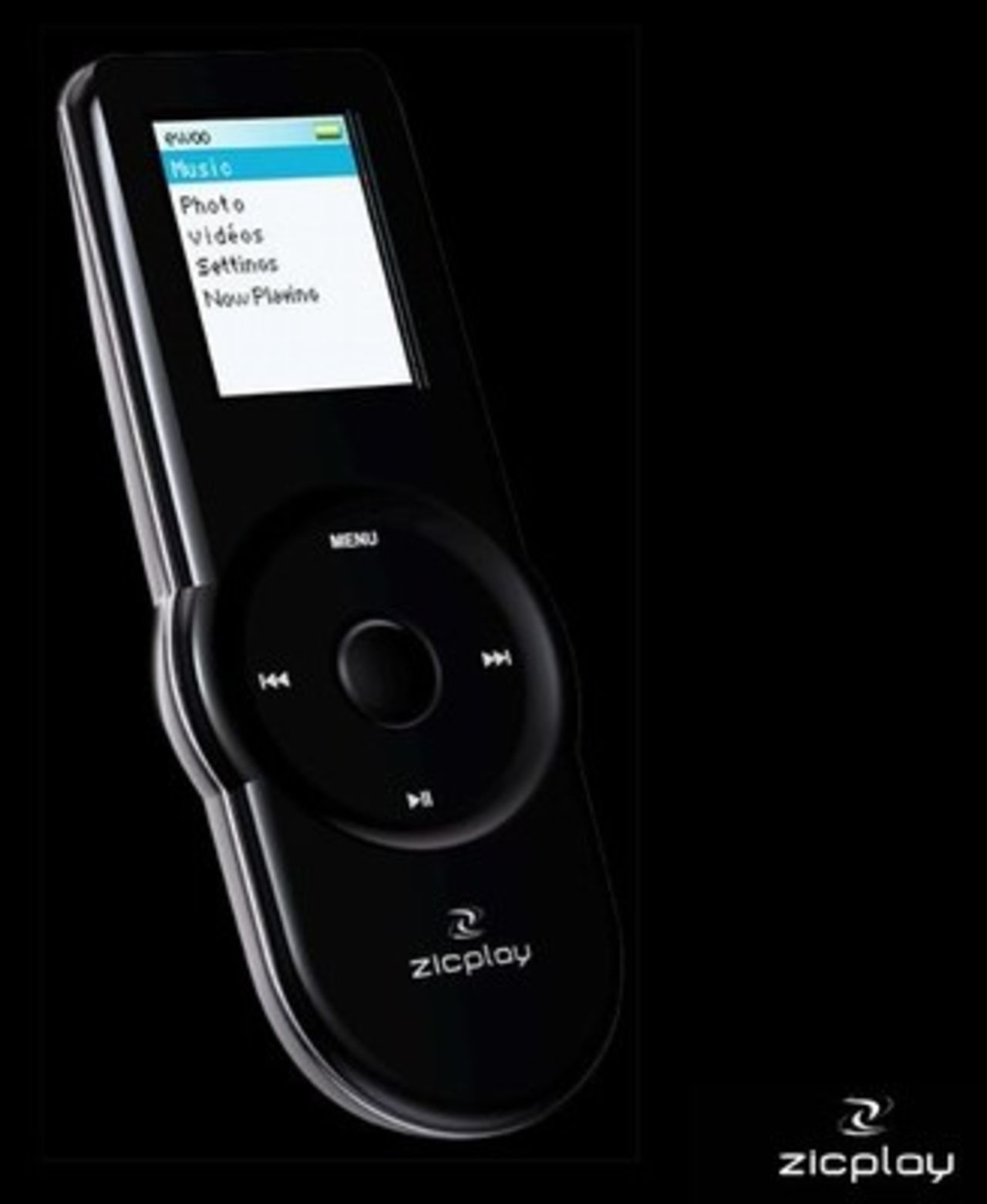 Fjärrkontroll med meny-skärm för iPod och iTunes