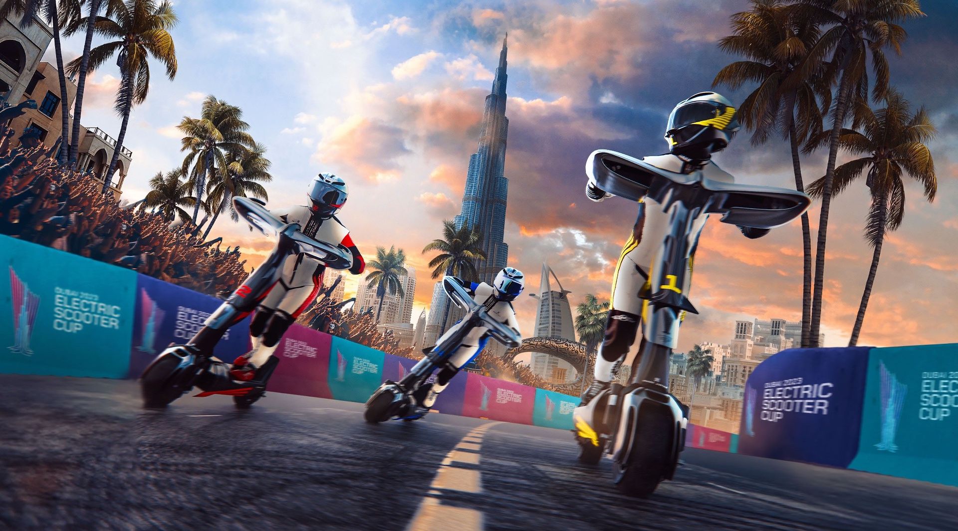 Dubai arrangerar race med elsparkcyklar