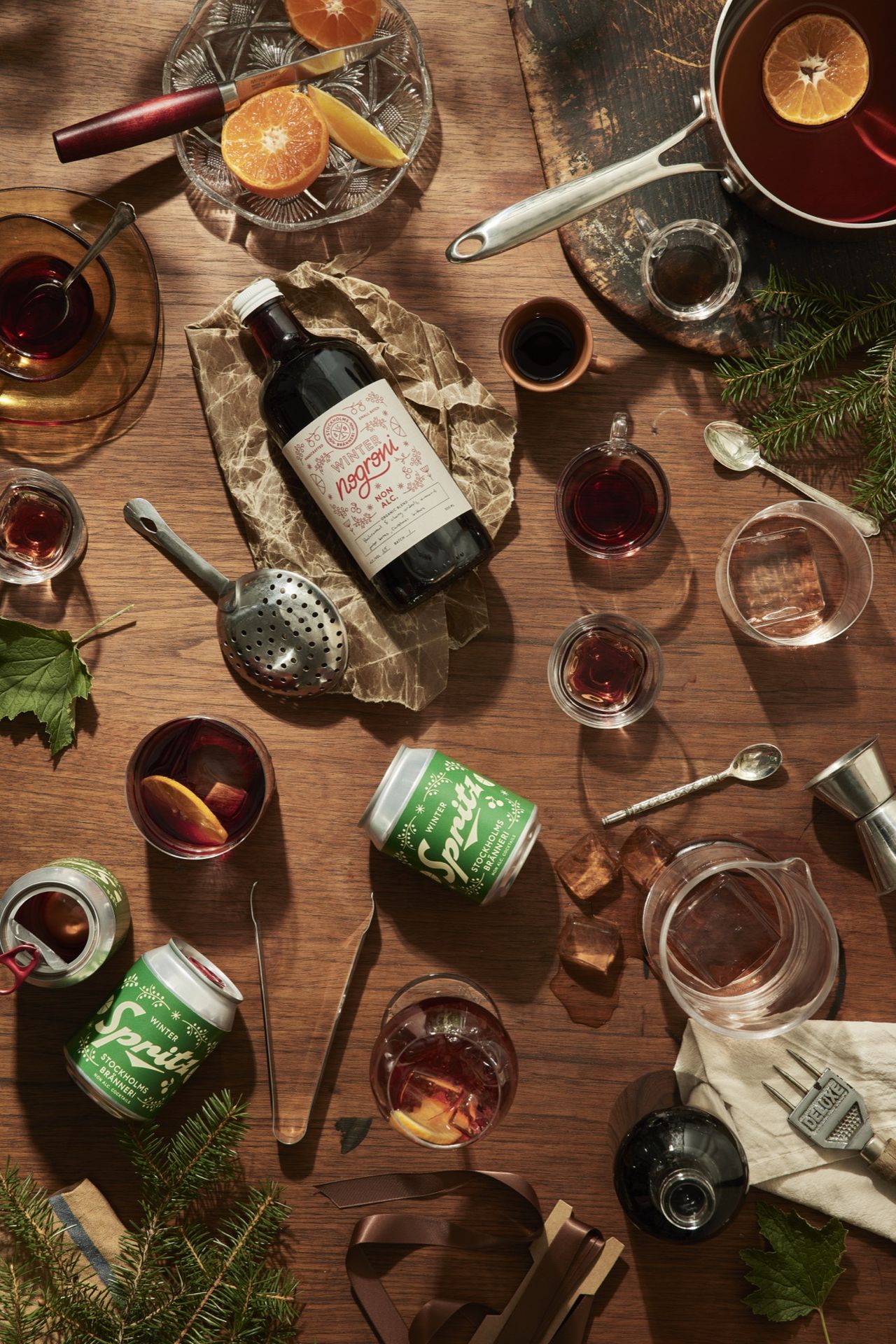 Alkoholfri variant av Winter Negroni