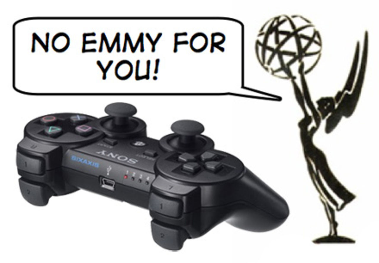 Emmy till Sixaxis, ett felaktigt rykte
