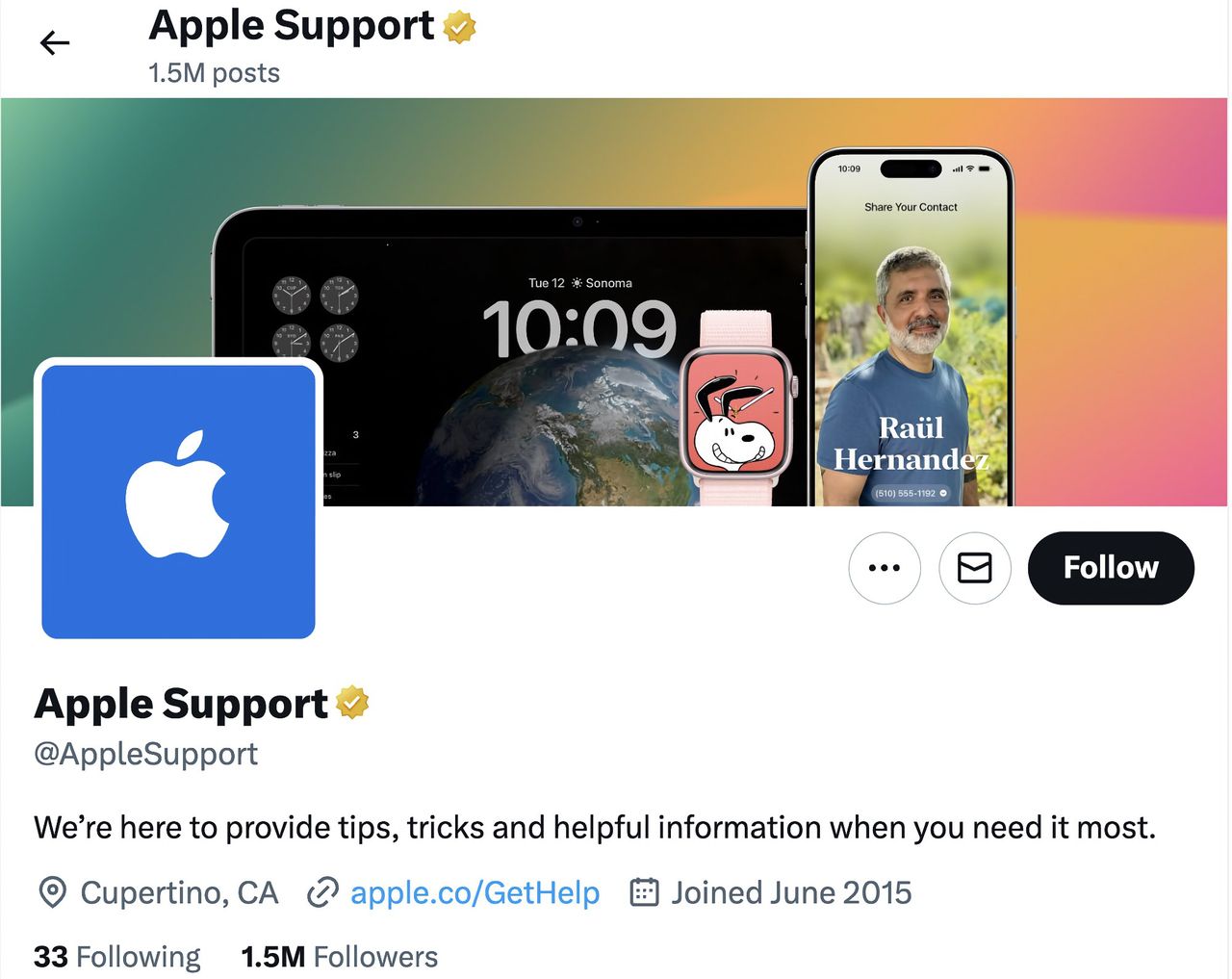 Apple har slutat ge support på X