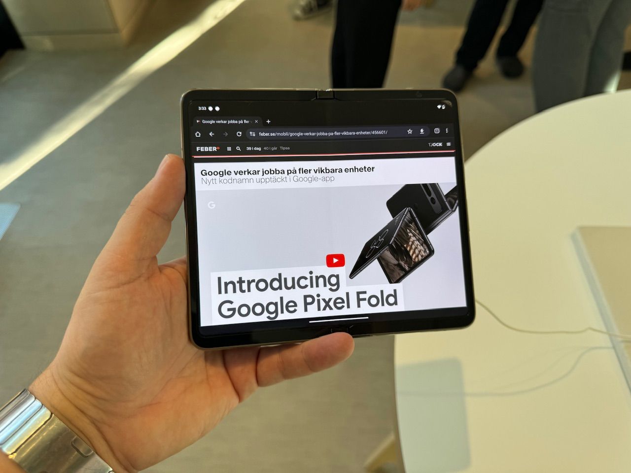 Vi har kollat in Google Fold lite snabbt