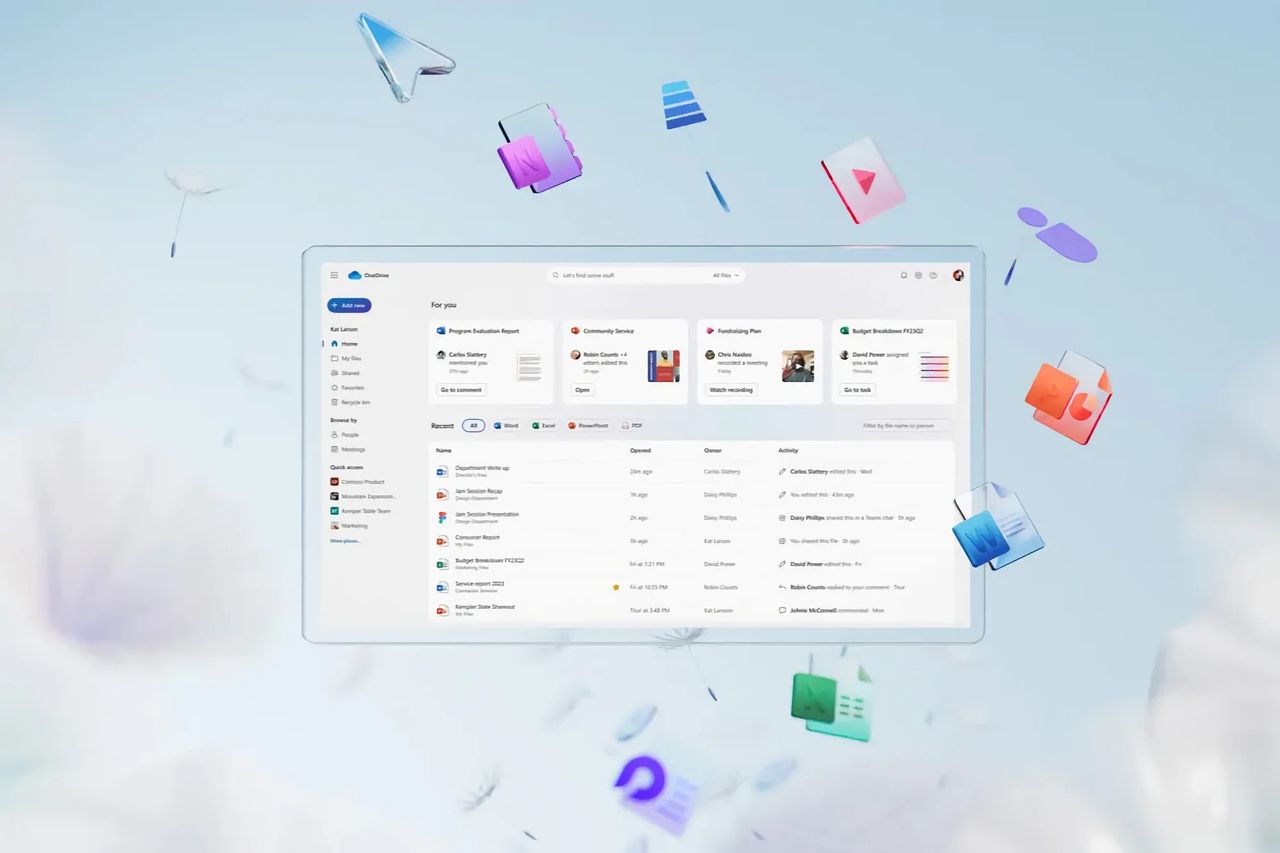 Microsofts OneDrive får ny design 