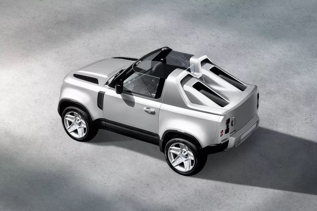 Land Rover Defender som strandraggarbil