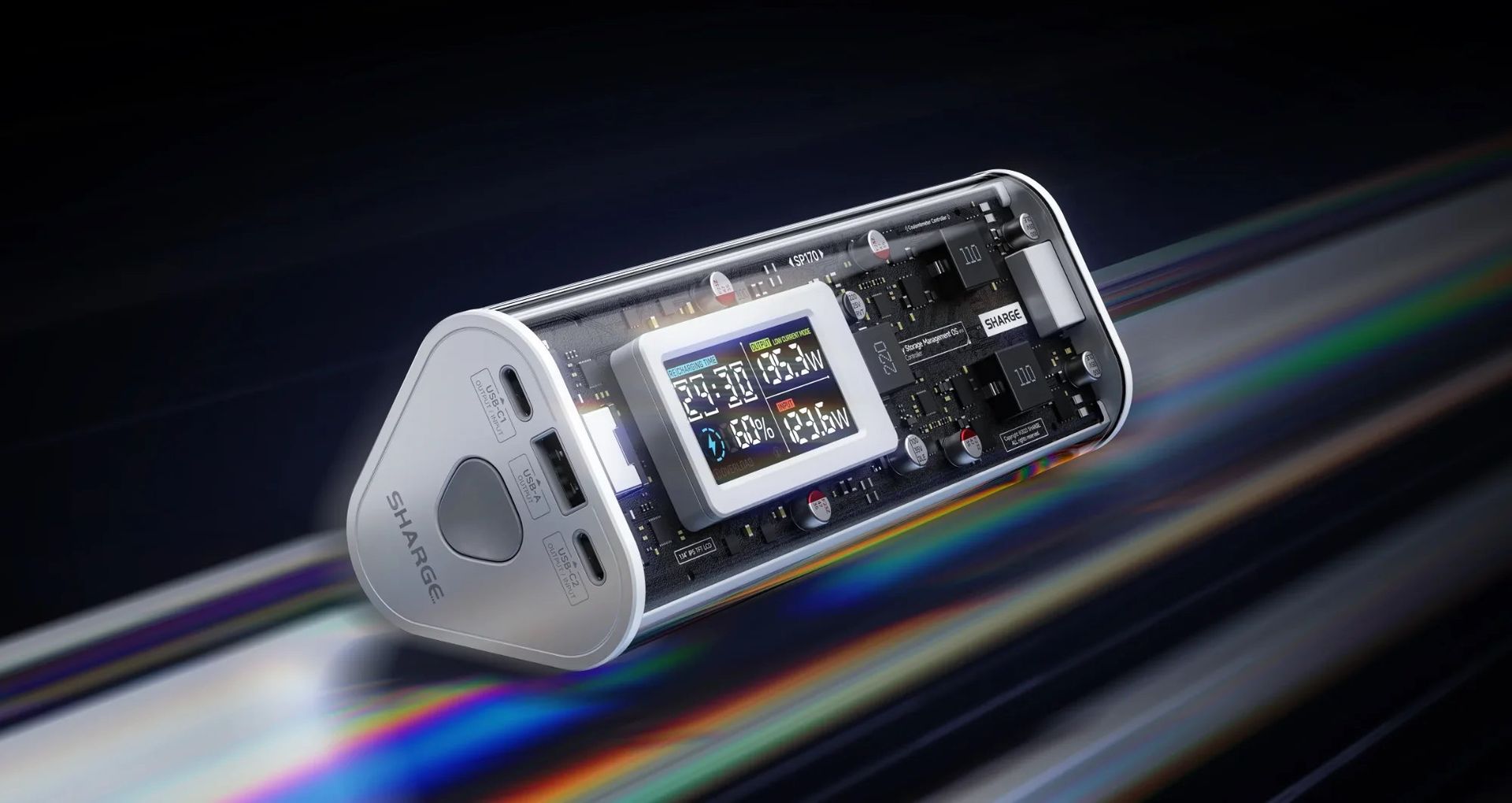 Sharge släpper transparent powerbank