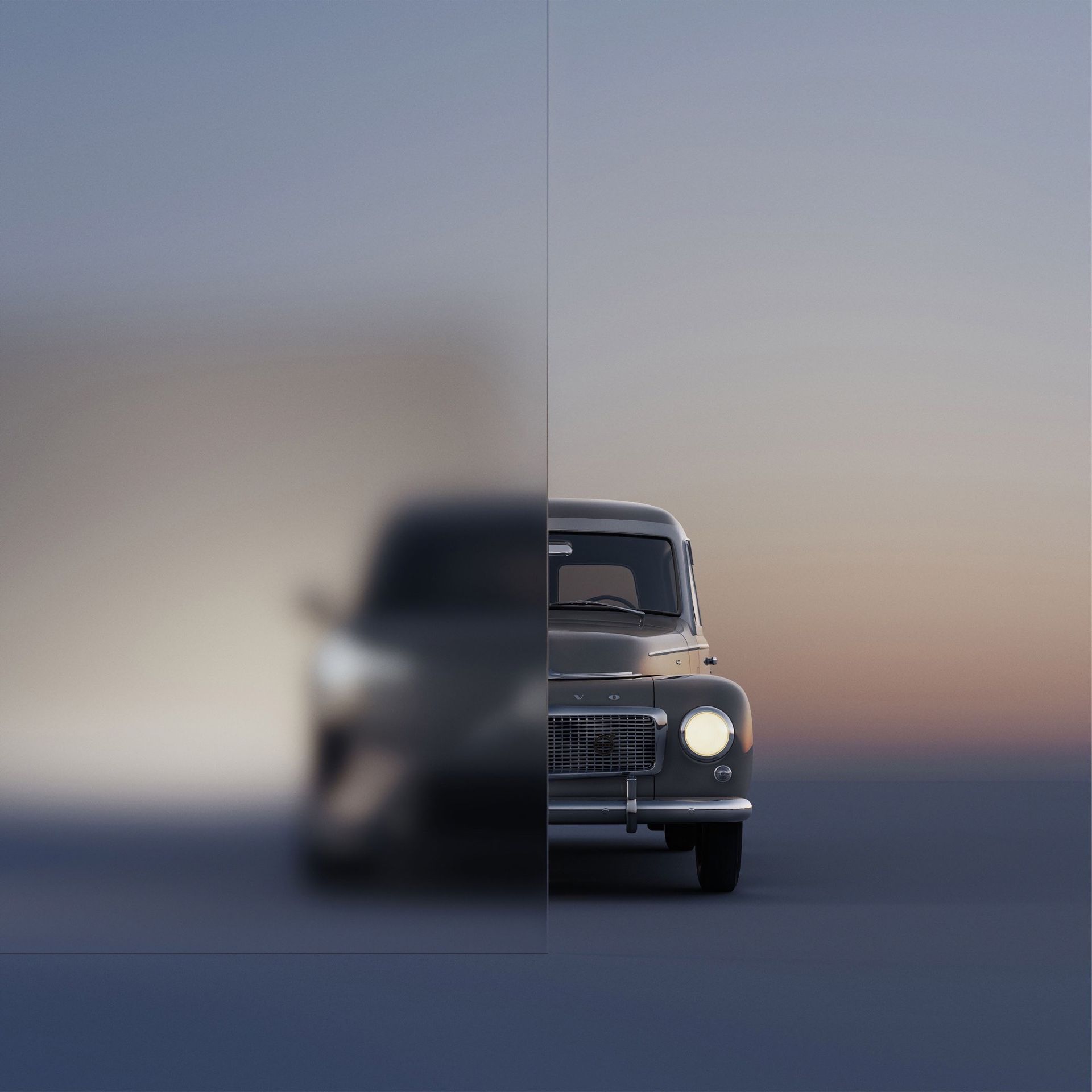 Volvo jämför nya Volvo EM90 med klassiska Duett