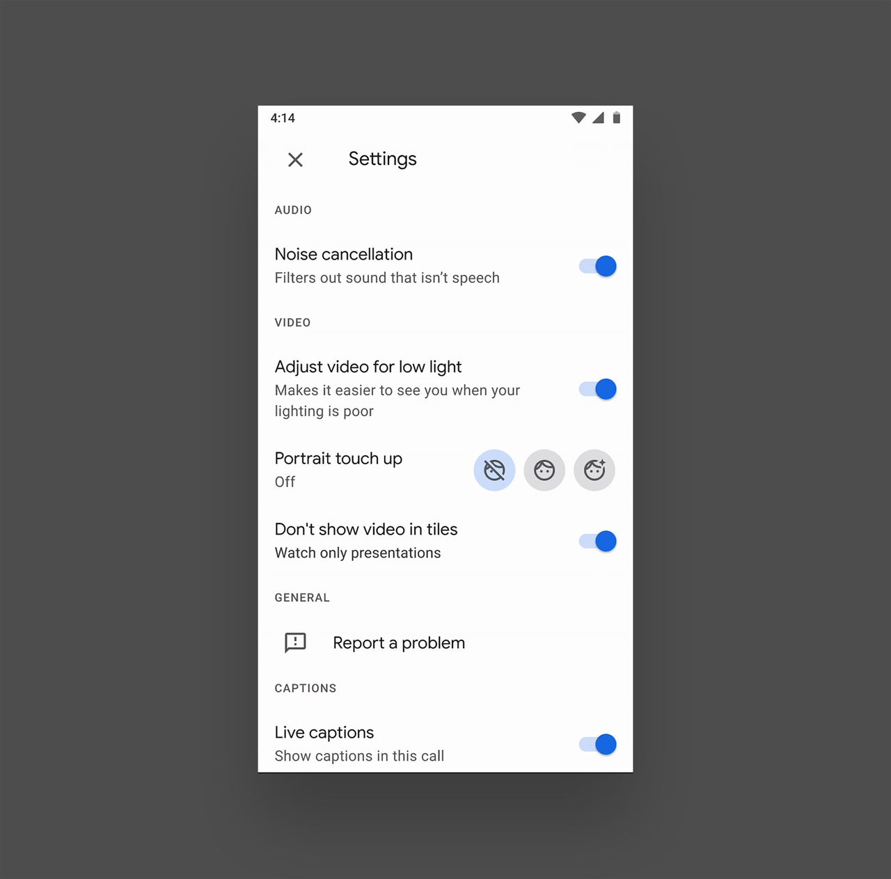 Google Meet fixar till din hy