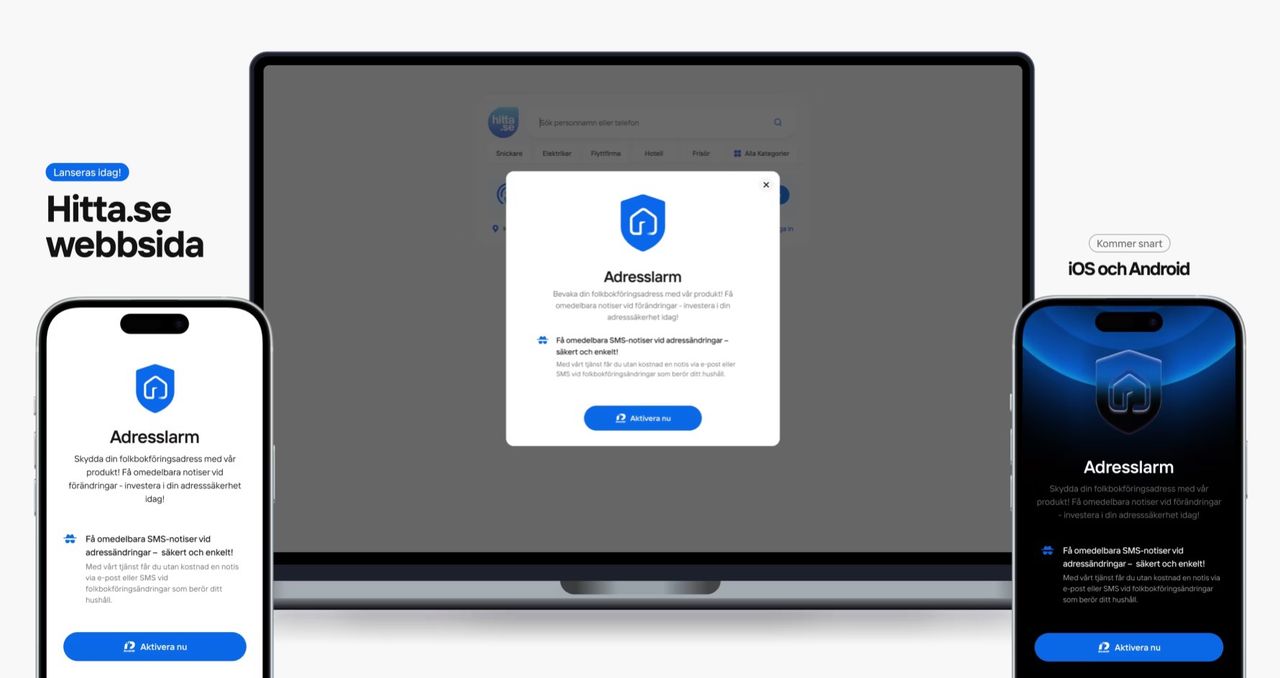Få en notifiering om någon skriver sig på din adress