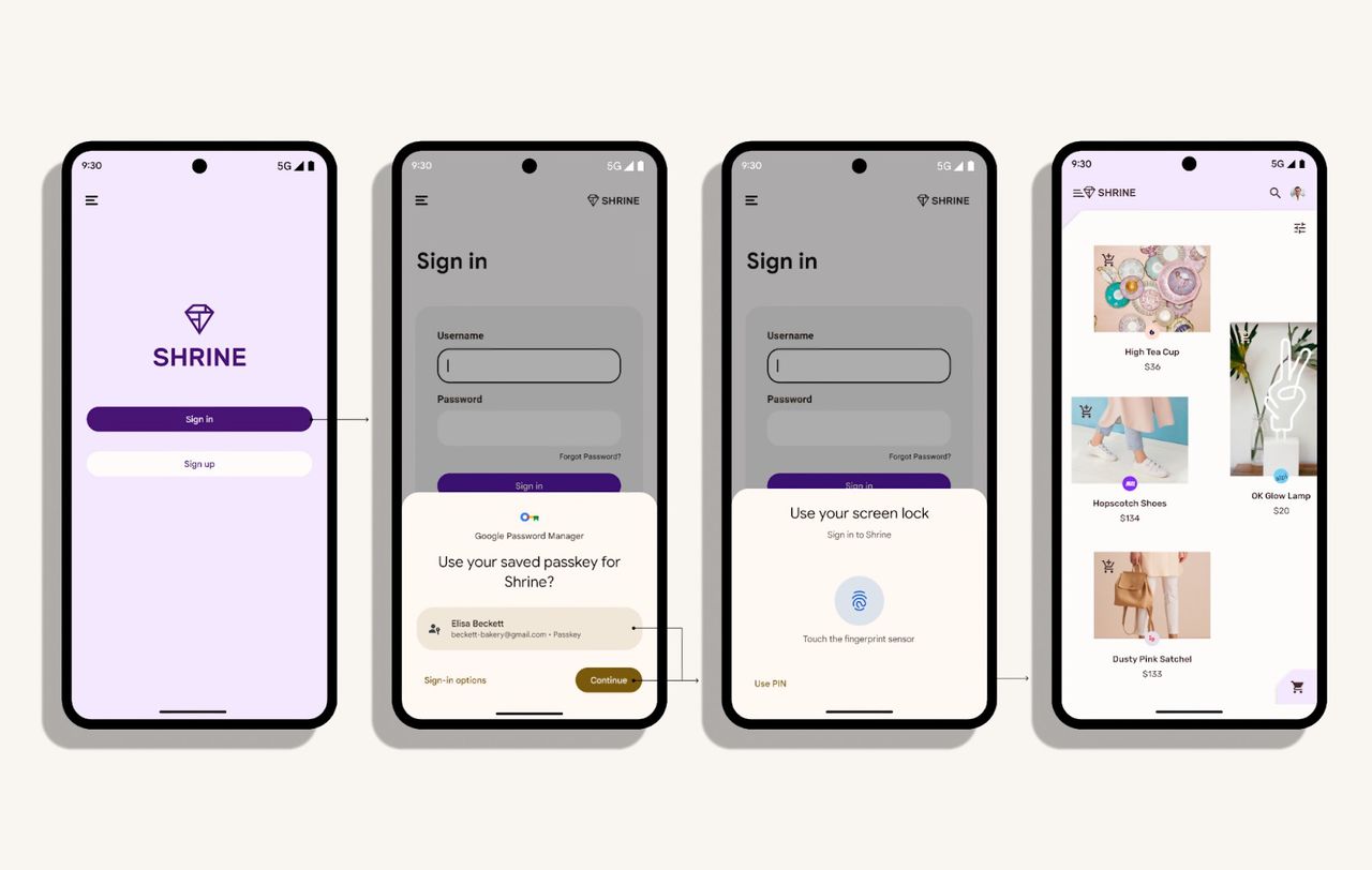 Google förenklar inloggningar på Android