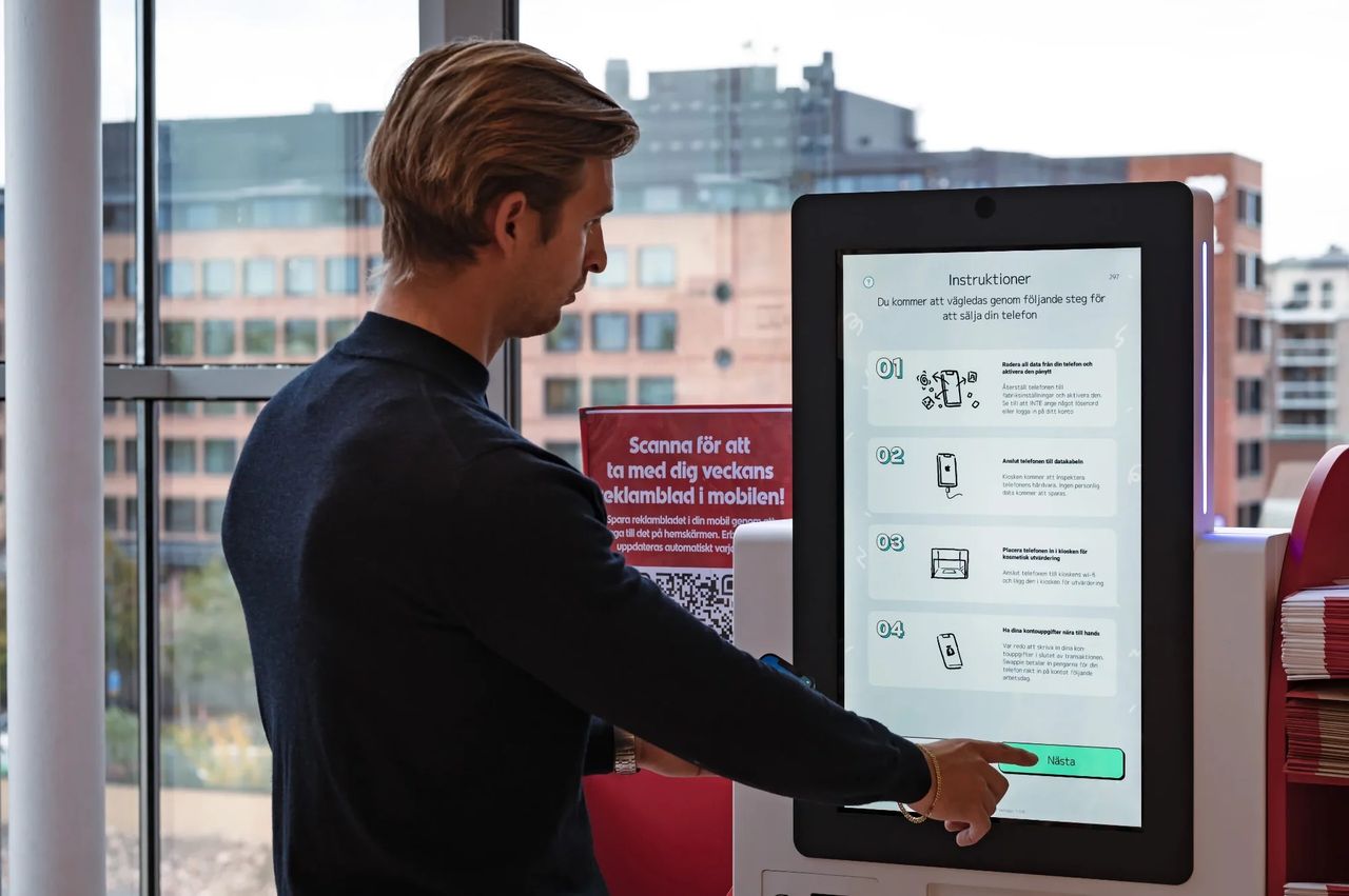 Swappie placerar telefonkiosker på Ica